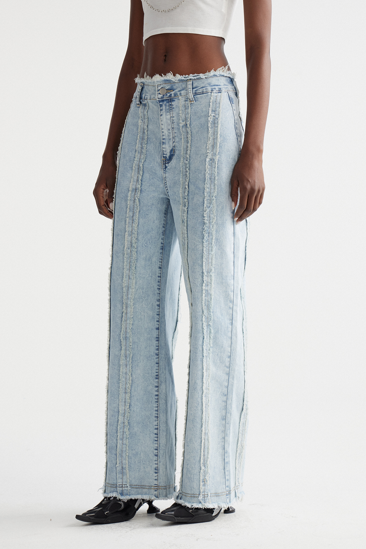 Ingibjorg Fringe Barrel Jeans
