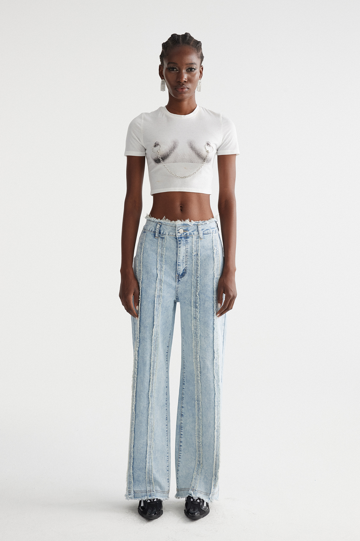 Ingibjorg Fringe Barrel Jeans