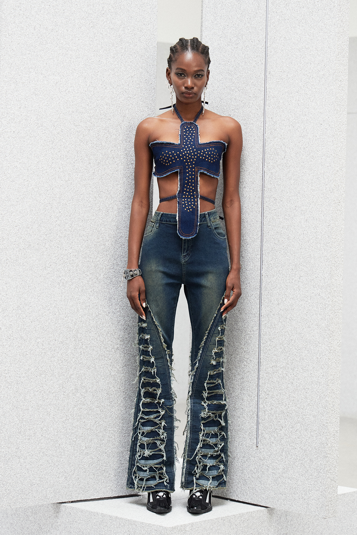 Ingimarr Ripped Fringe Jeans