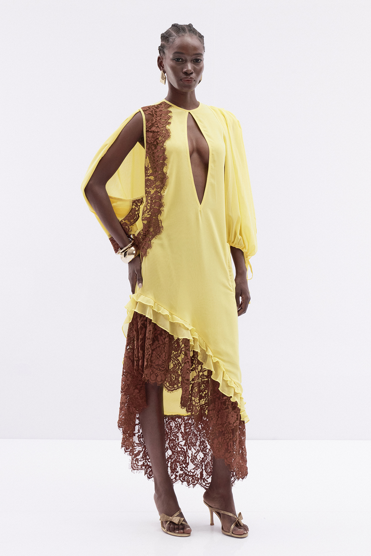 Ingomar Asymmetric Cutout Maxi Dress