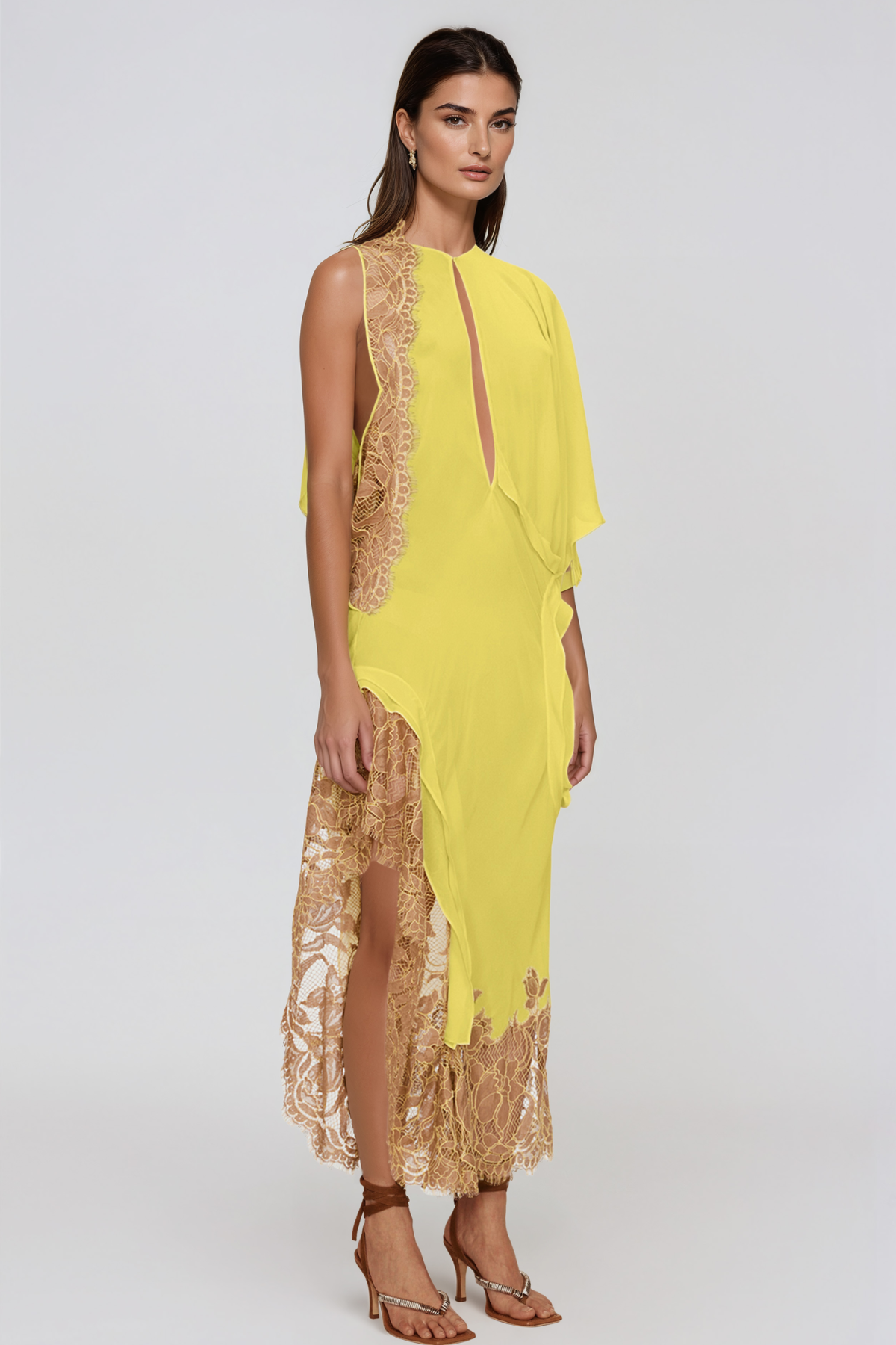 Ingomar Asymmetric Cutout Maxi Dress