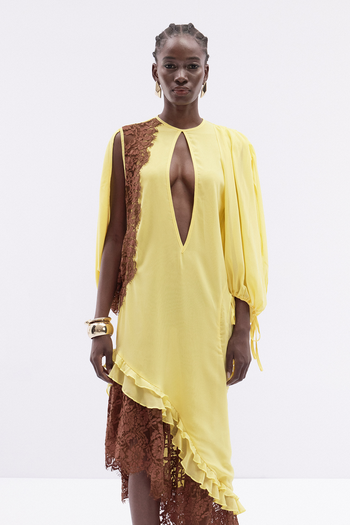 Ingomar Asymmetric Cutout Maxi Dress