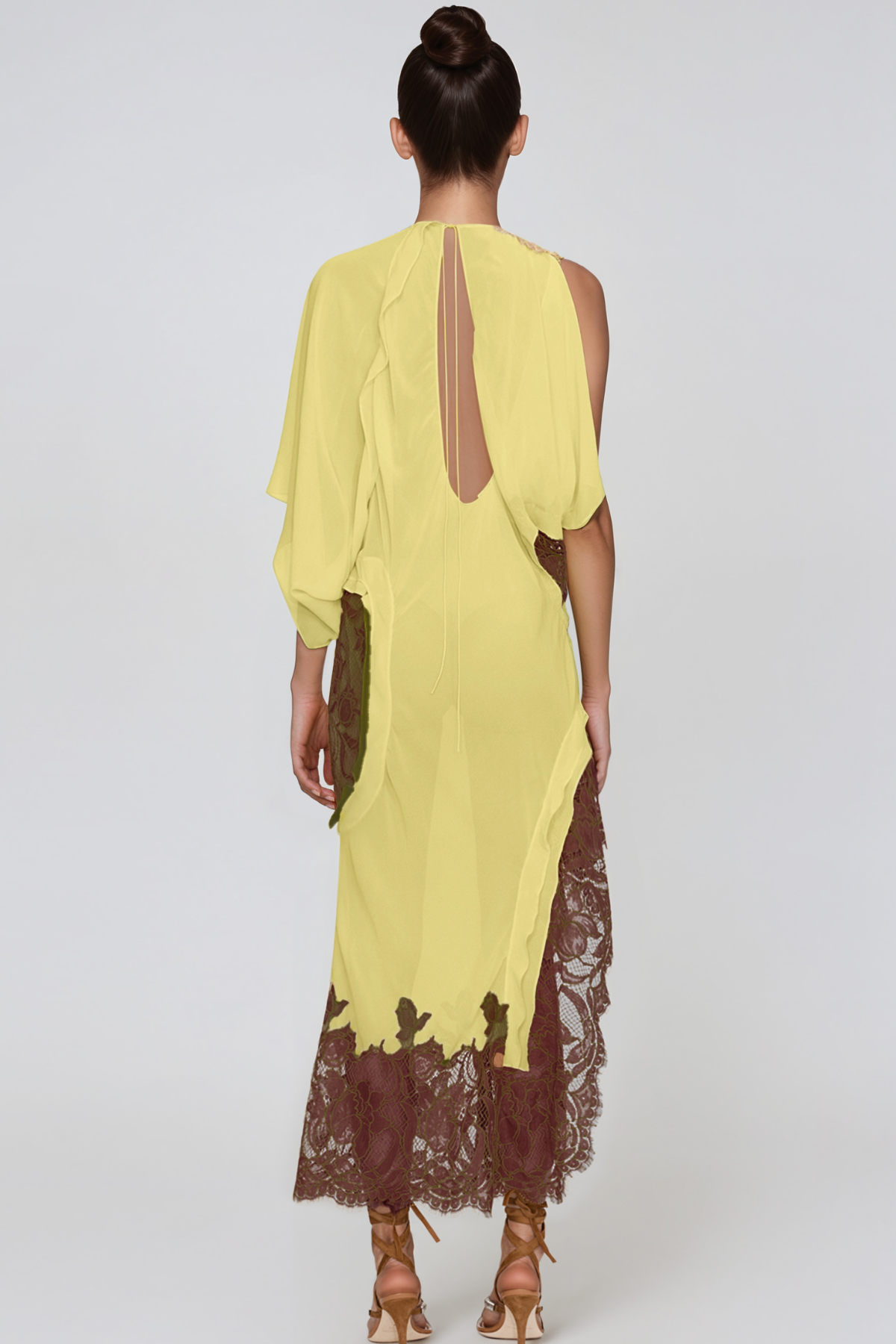 Ingomar Asymmetric Cutout Maxi Dress