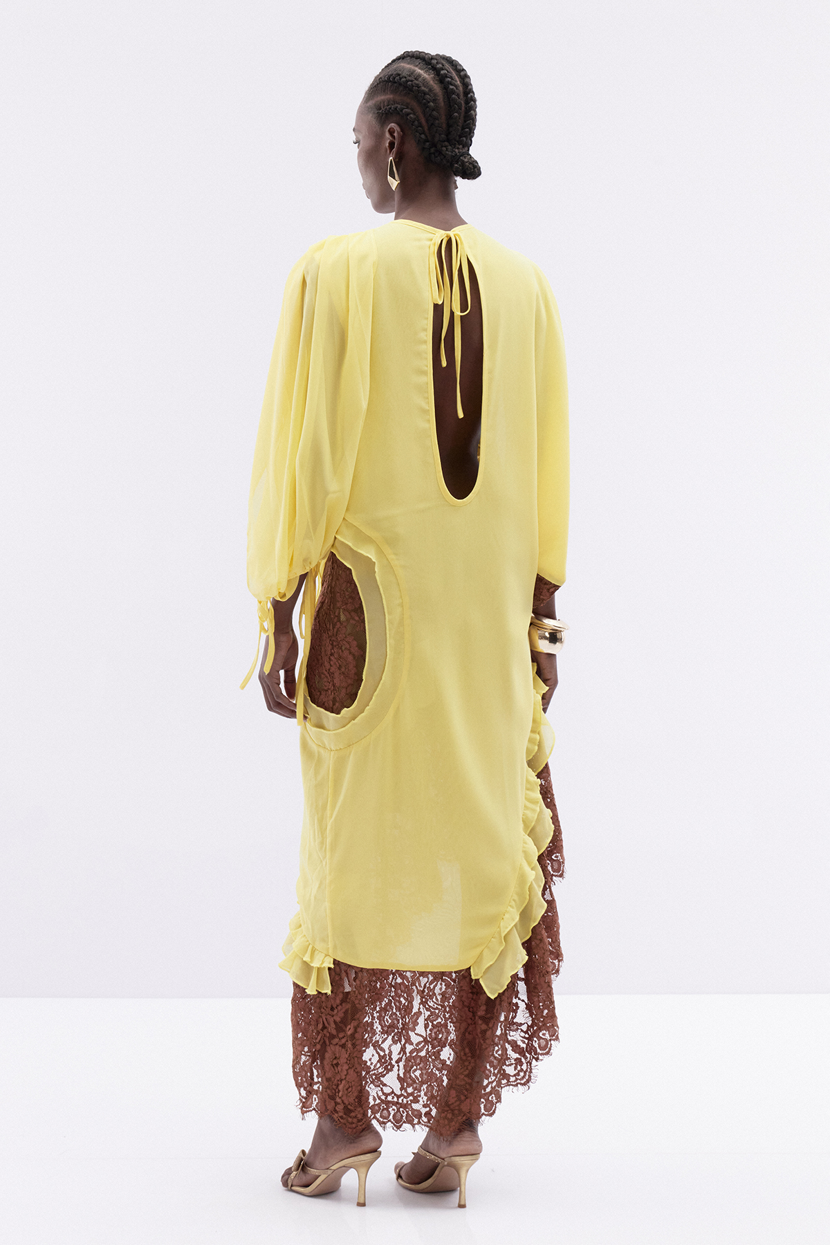 Ingomar Asymmetric Cutout Maxi Dress