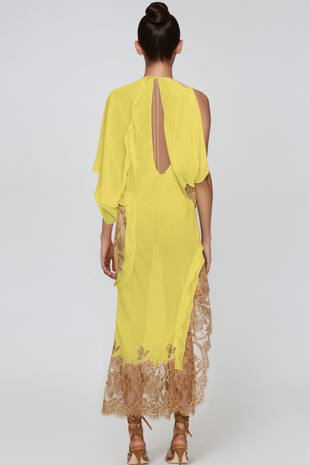 Ingomar Asymmetric Cutout Maxi Dress