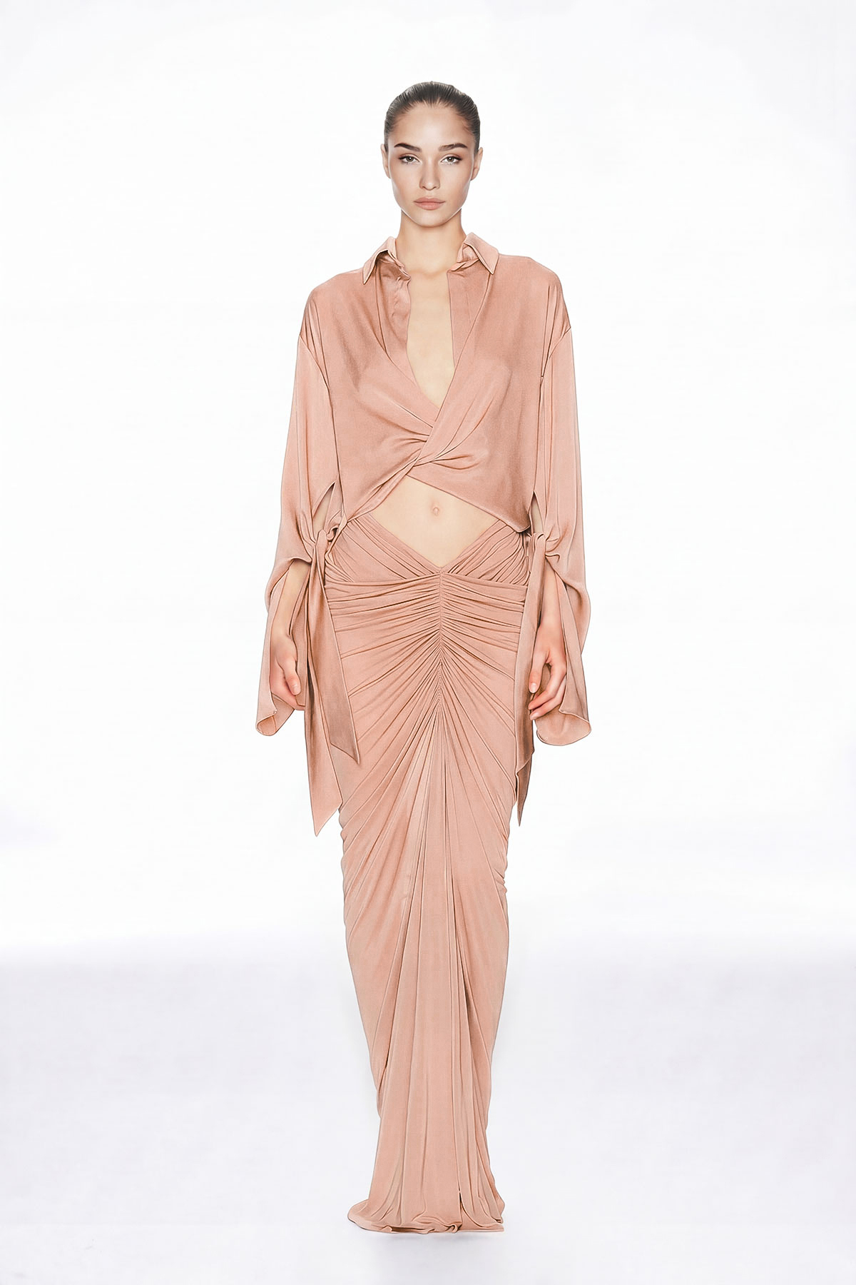 Ingvild Draped Skirt Set