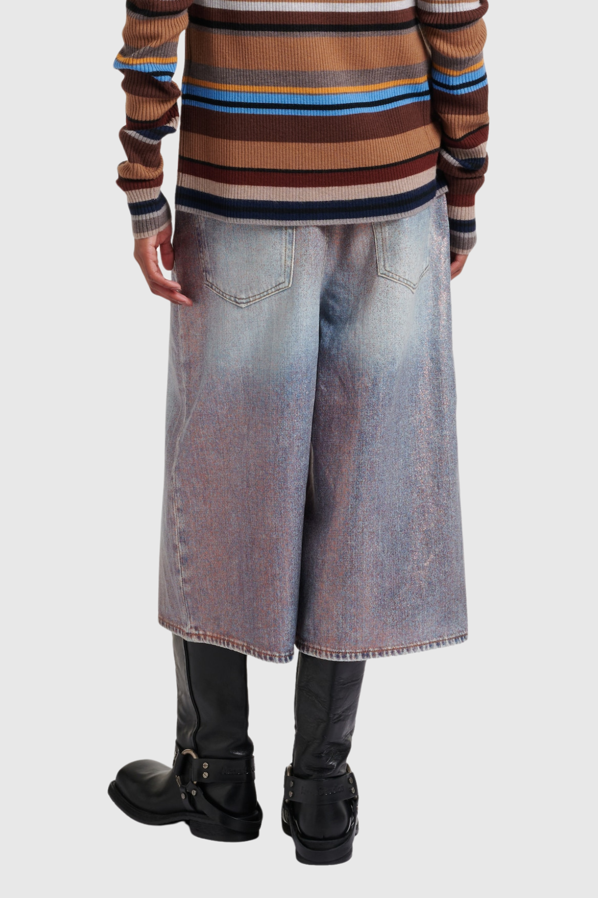 Iniobong Tie Dye Capri Jeans