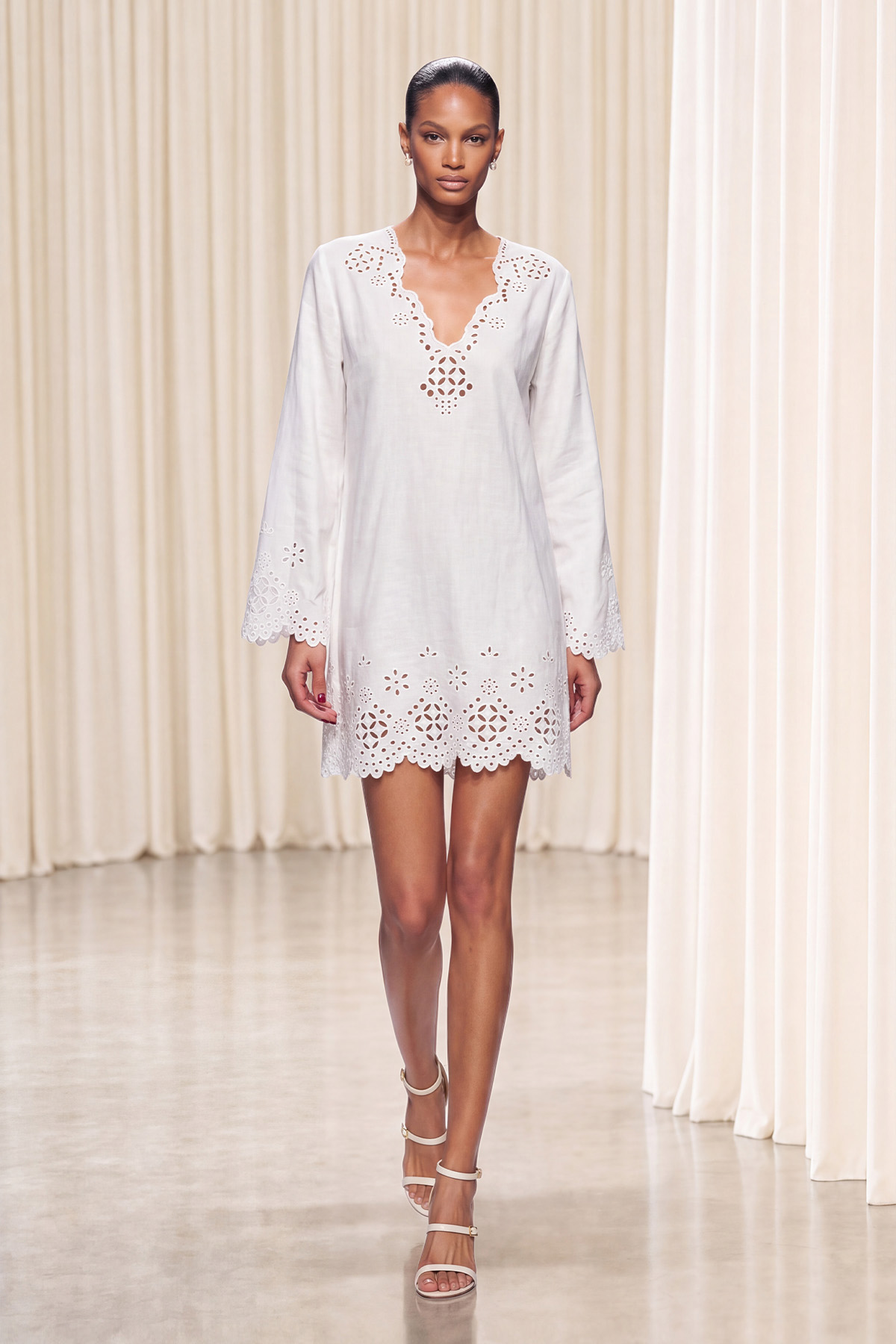 Inmaculada Embroidered Floral Mini Dress