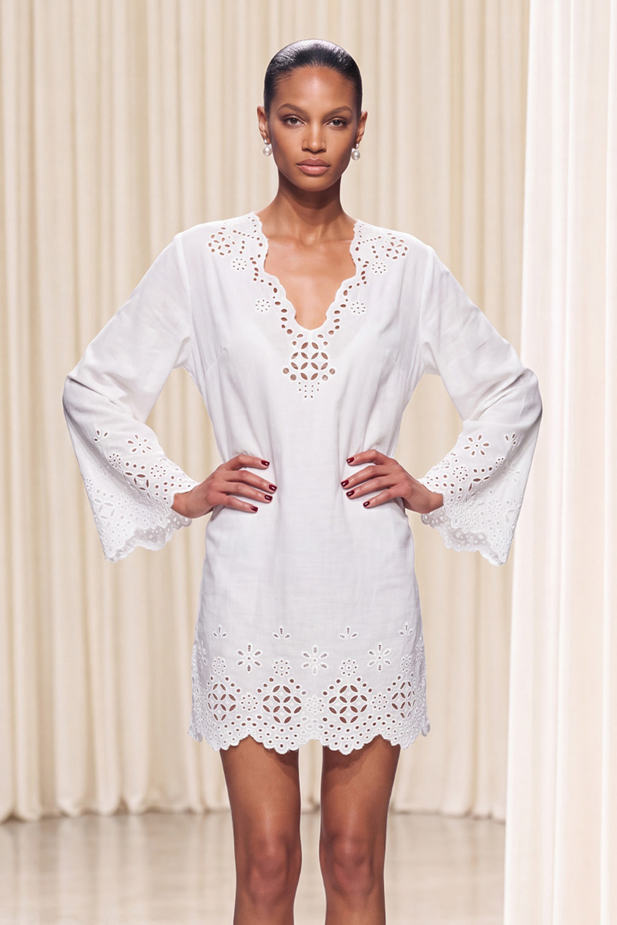 Inmaculada Embroidered Floral Mini Dress