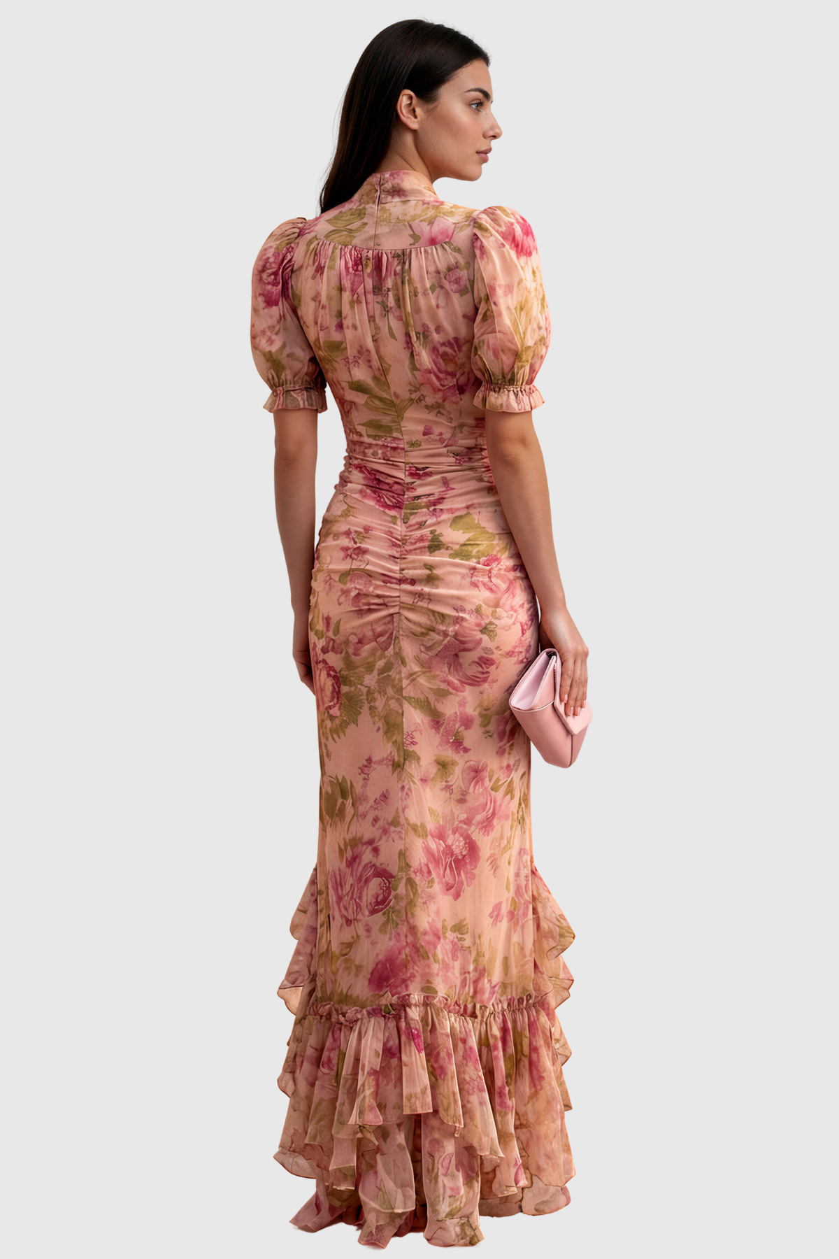 Inola Puff Sleeve Floral Maxi Dress