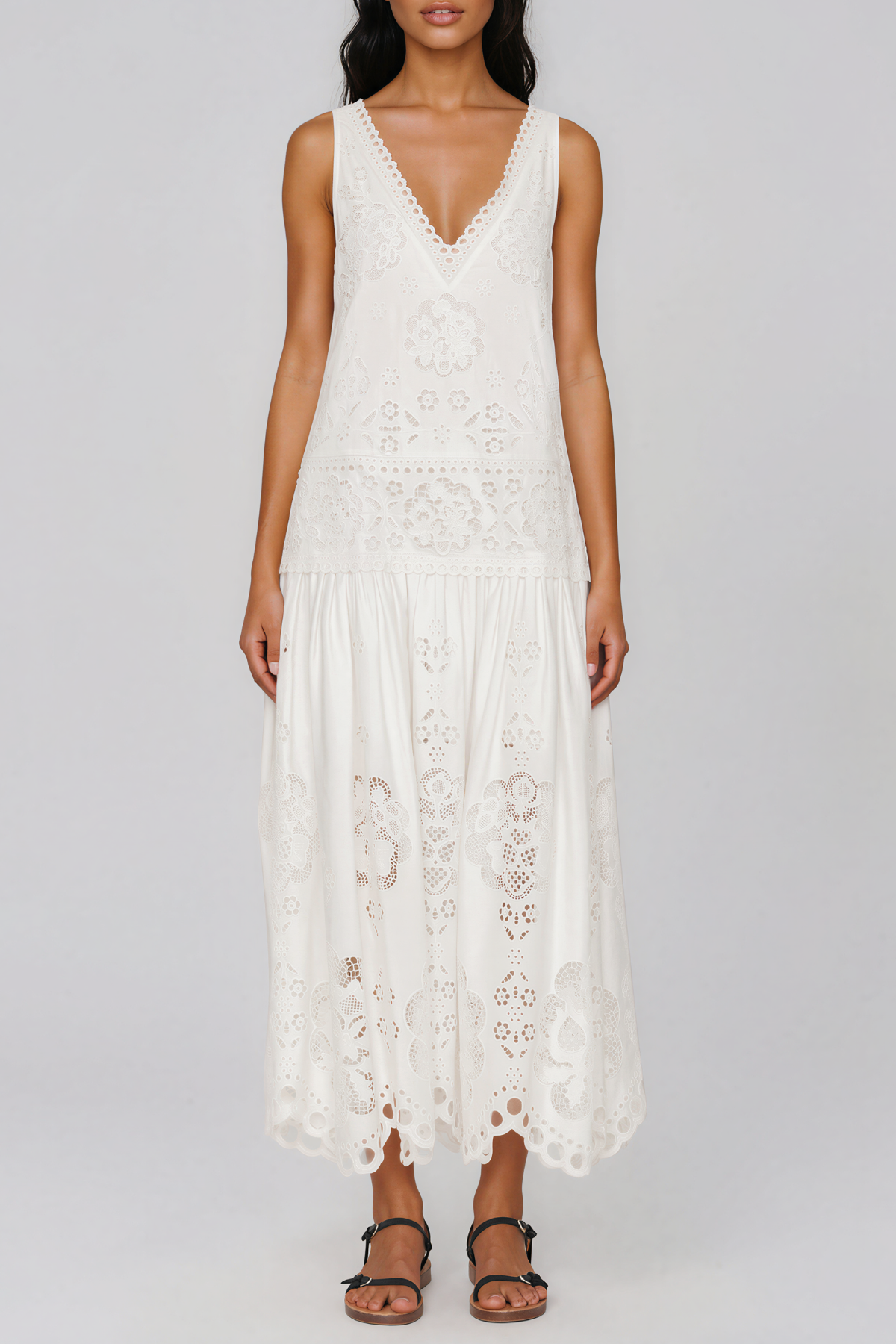 Io Plunge Floral Maxi Dress