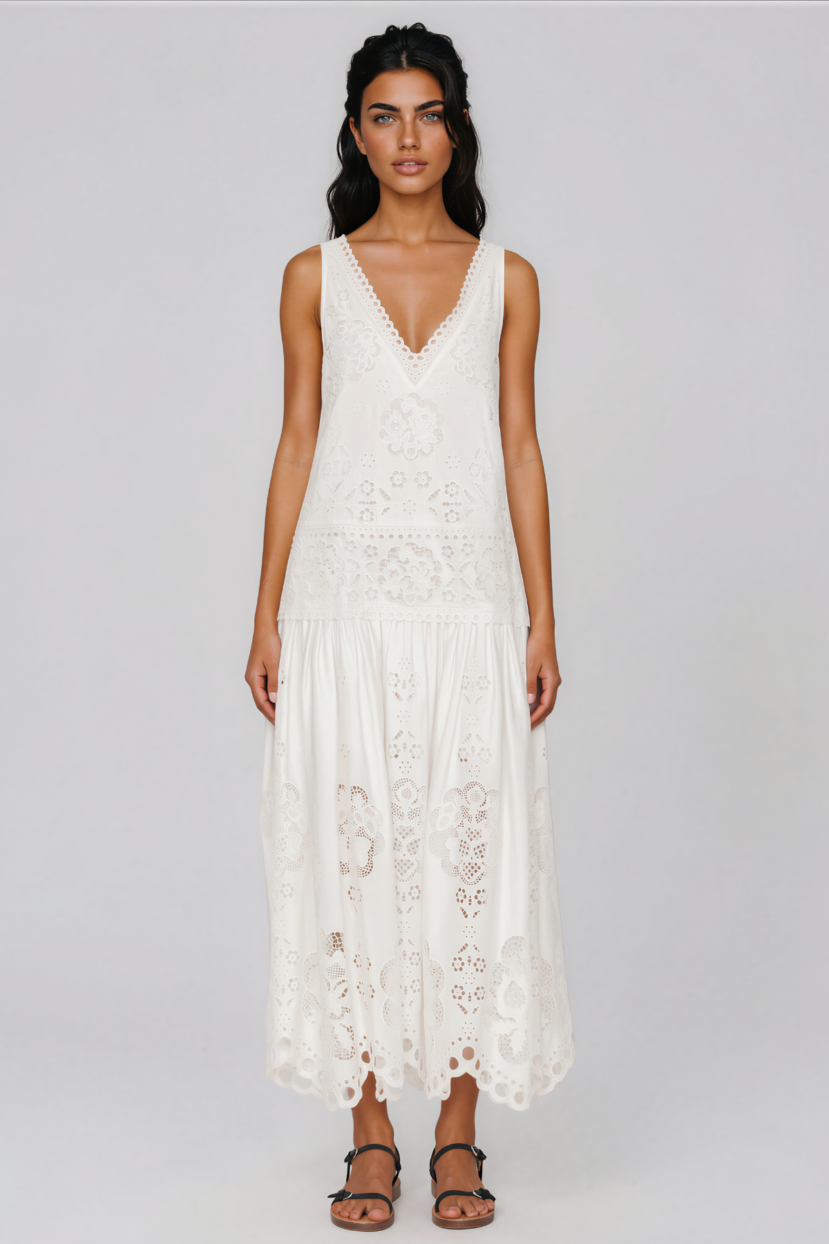 Io Plunge Floral Maxi Dress
