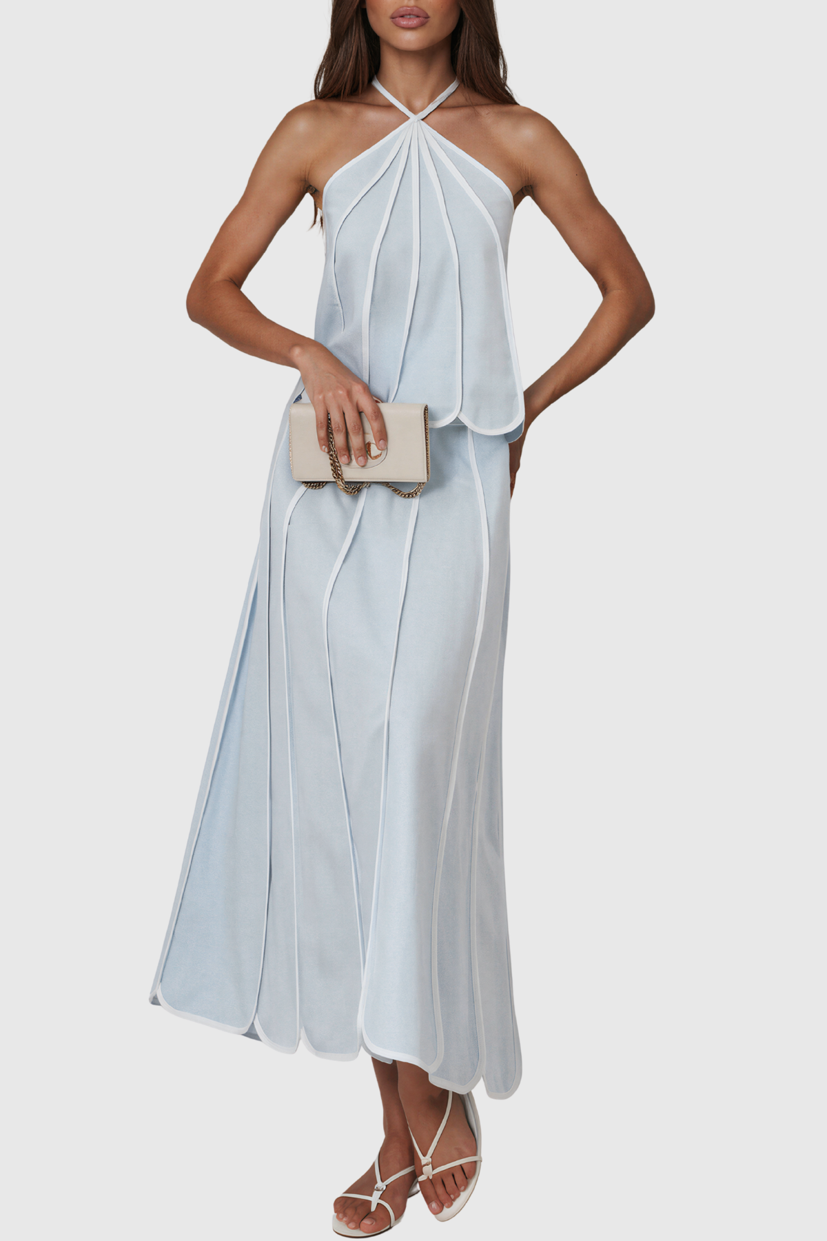 Ioachim Halter Neck Flared Skirt Set