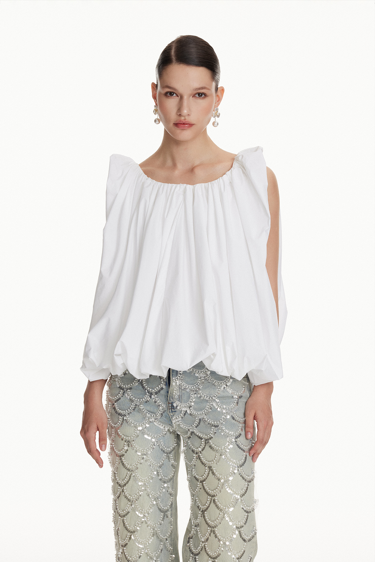 Ioanna Sleeveless Bubble Top