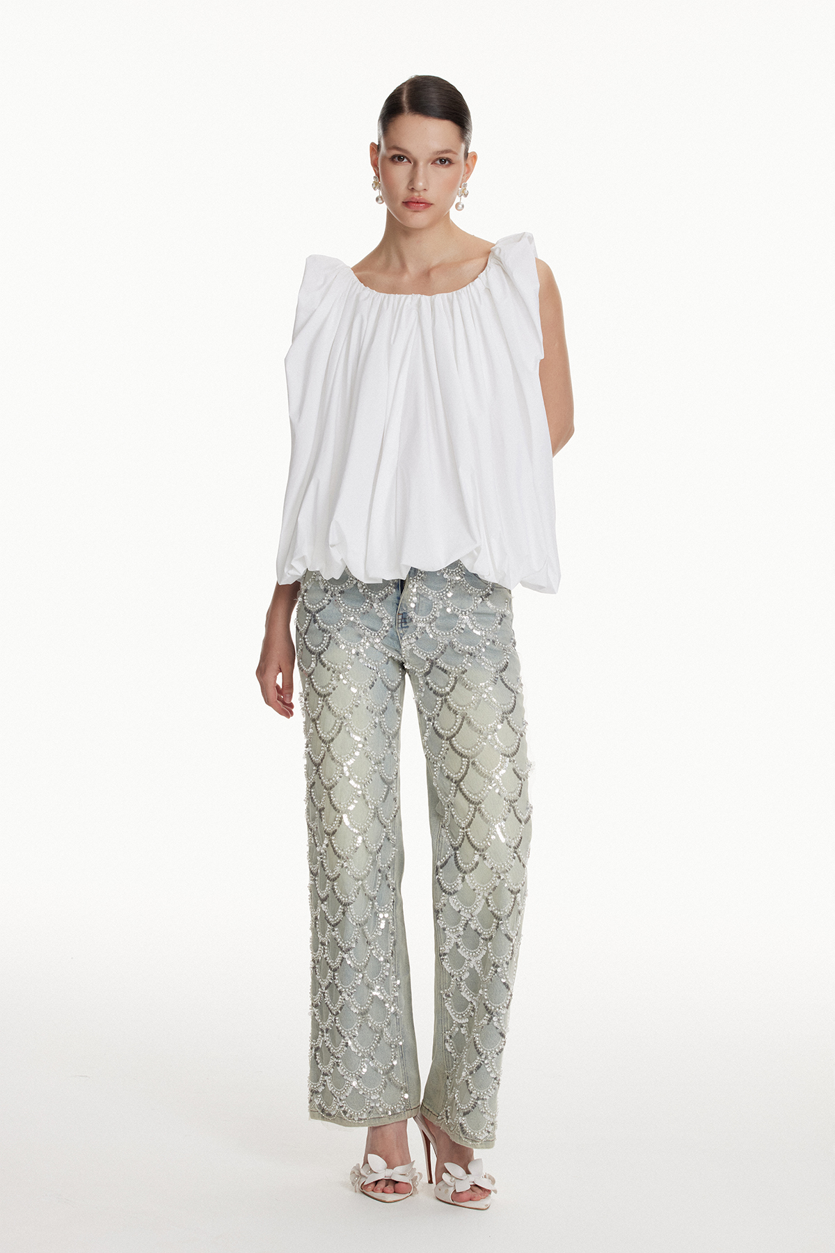 Ioanna Sleeveless Bubble Top
