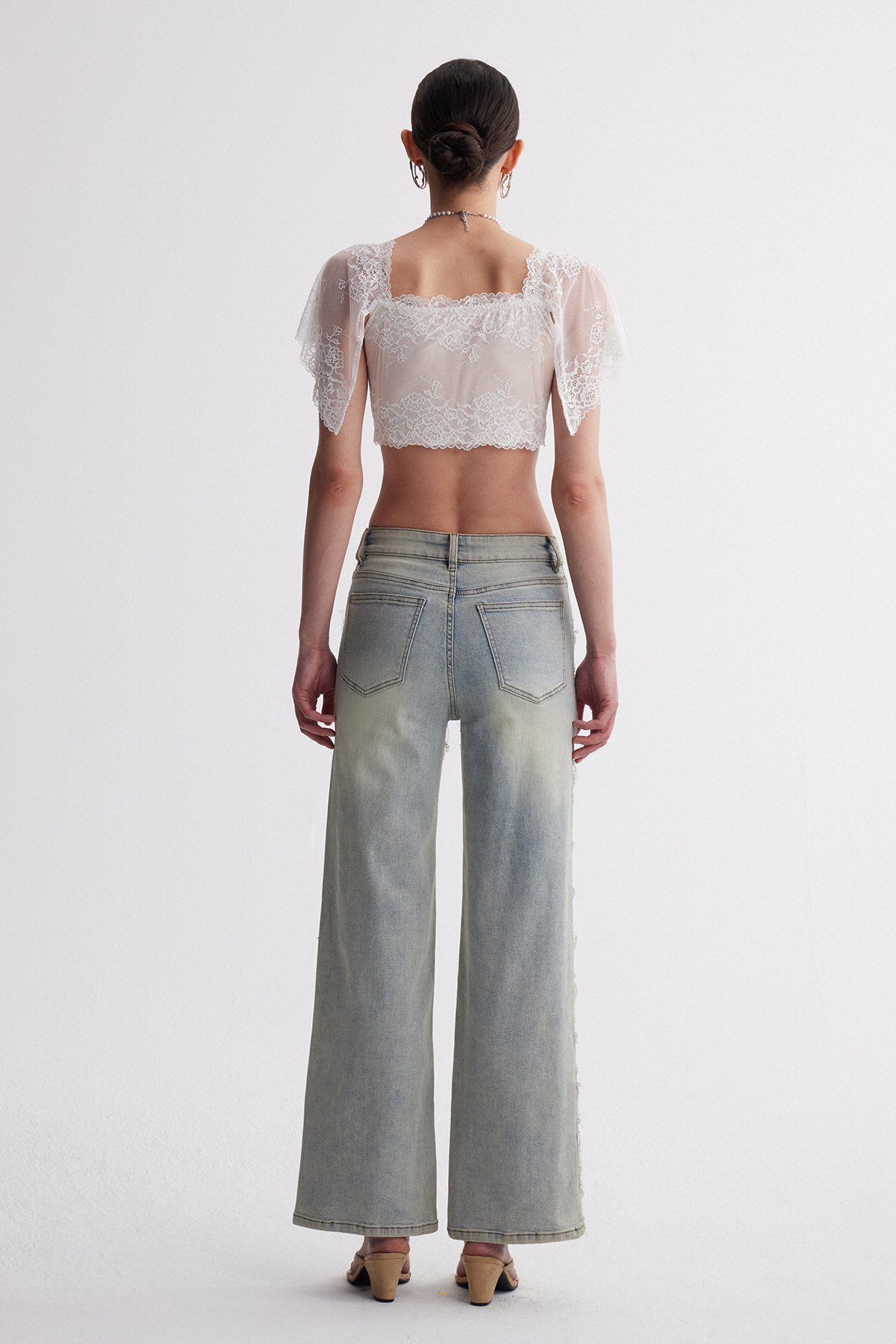 Ioannes Pearl Sequin Jeans