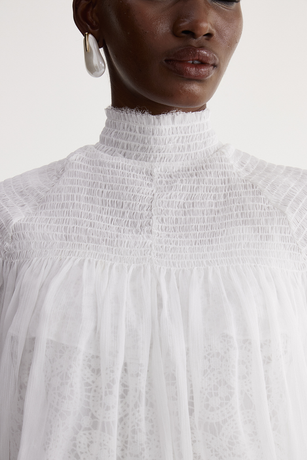 Ioannicius Crop Shawl Top