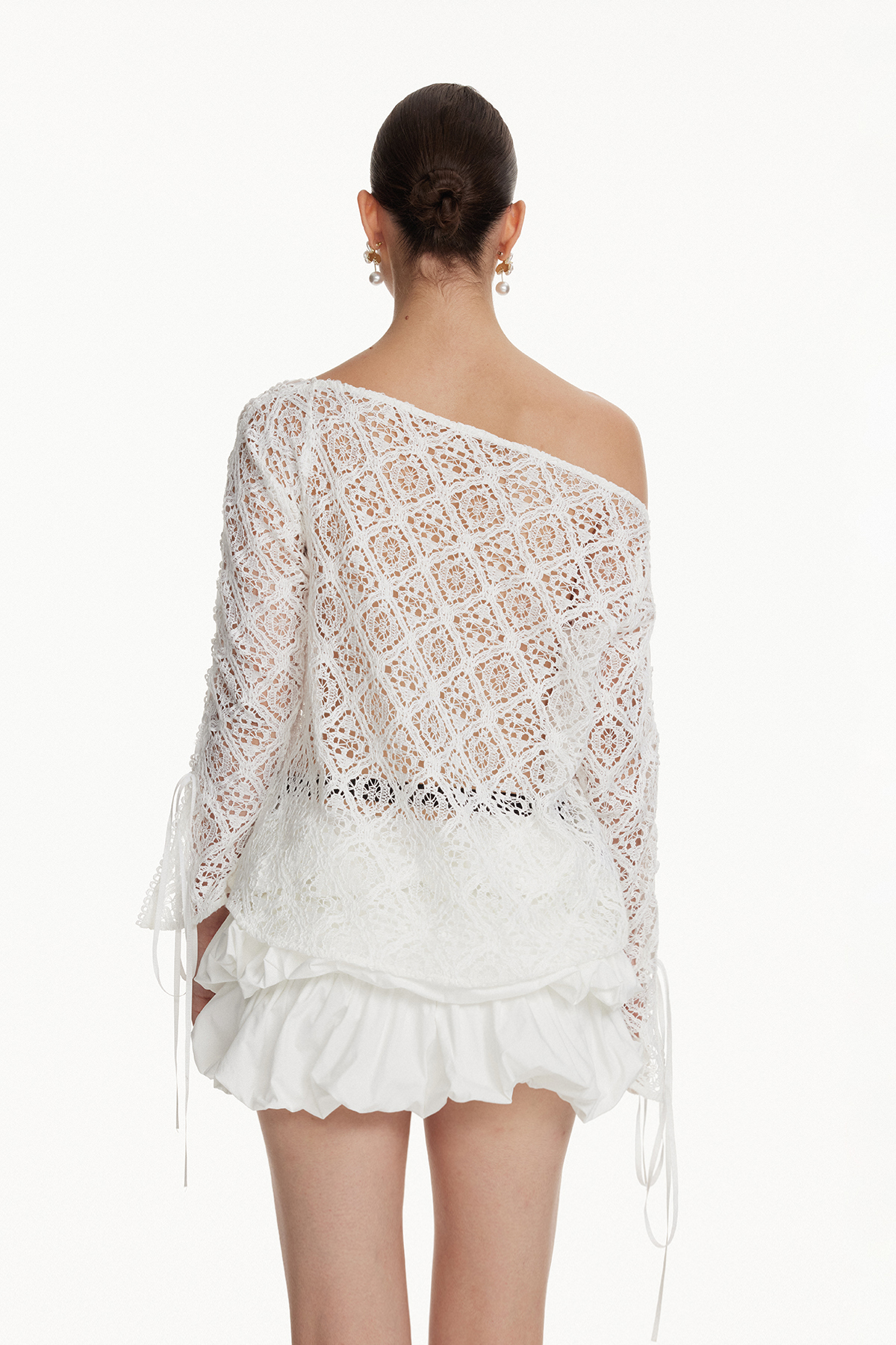 Ioannikios Lace Bubble Skirt Set