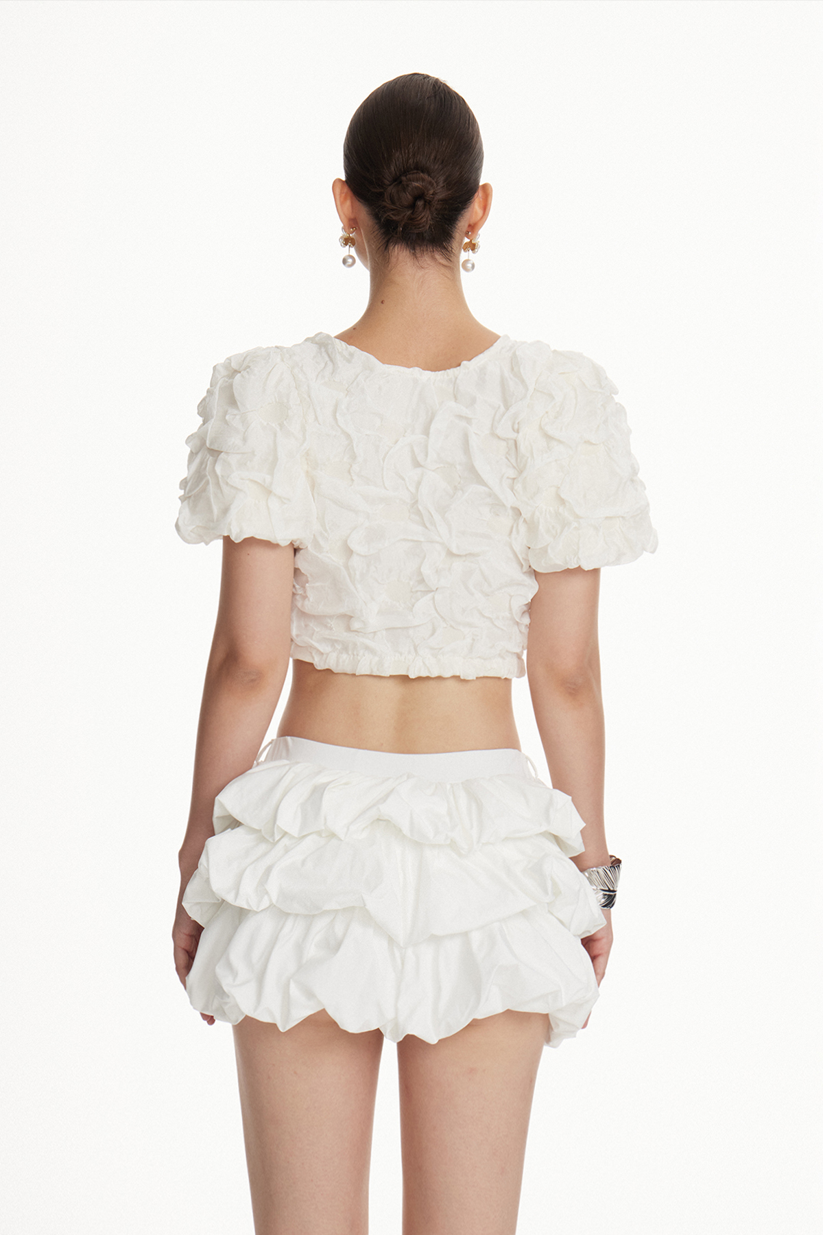 Ioannis Crop Bow Ruch Top