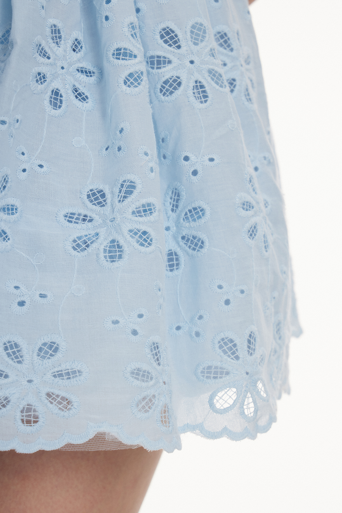 Ion Floral Cutout Ruffle Mini Dress