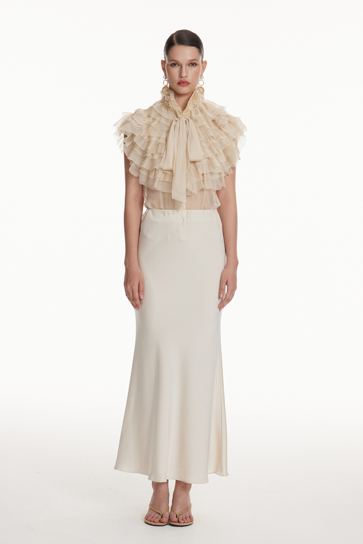 Ionelia Tie Up Ruffle Top
