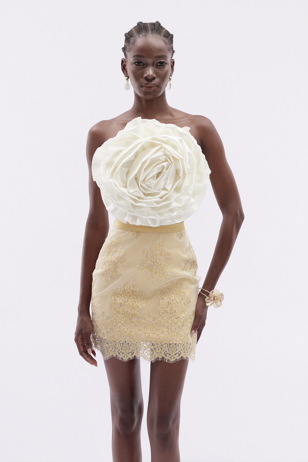Ioram Flower Lace Skirt Set