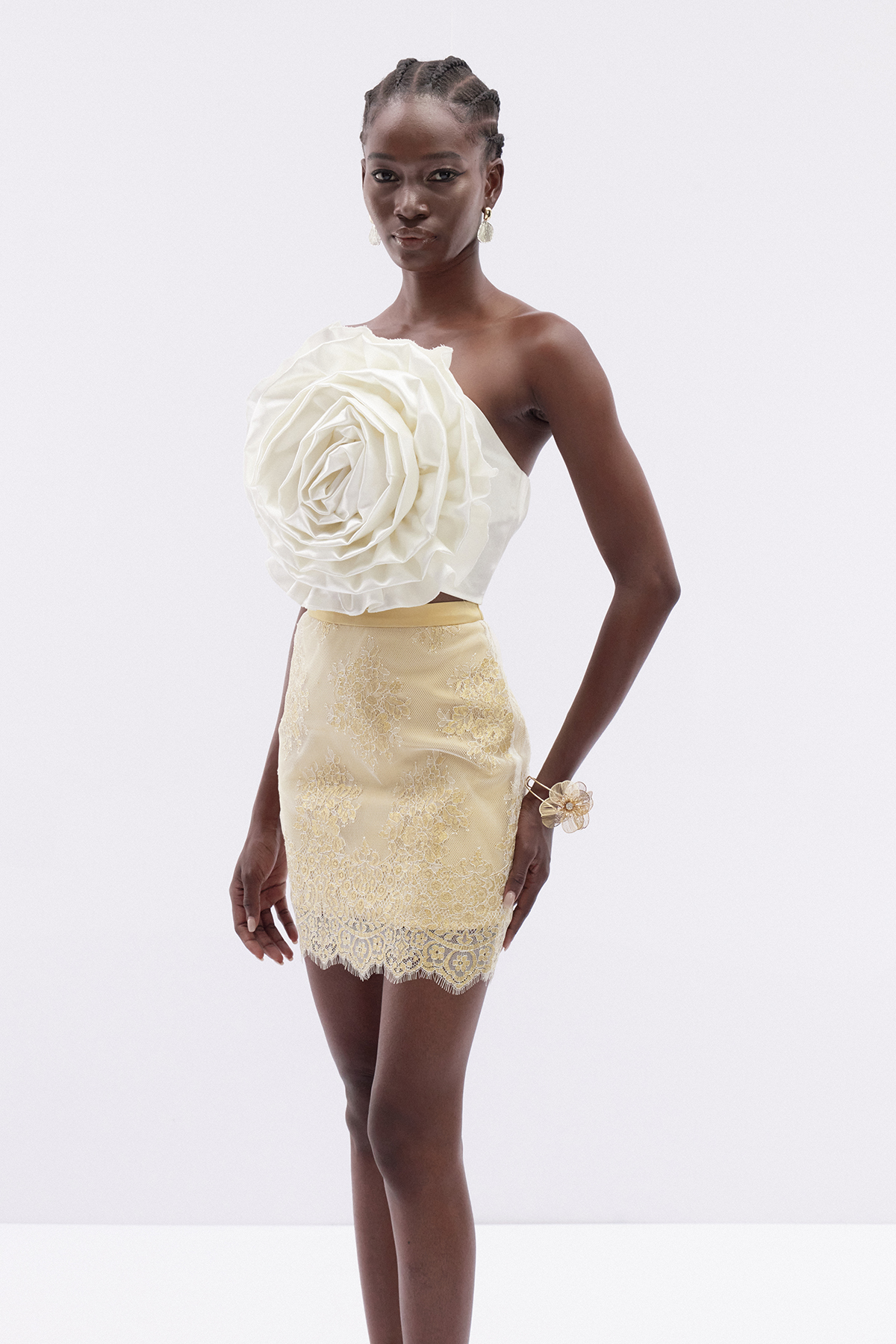 Ioram Flower Lace Skirt Set
