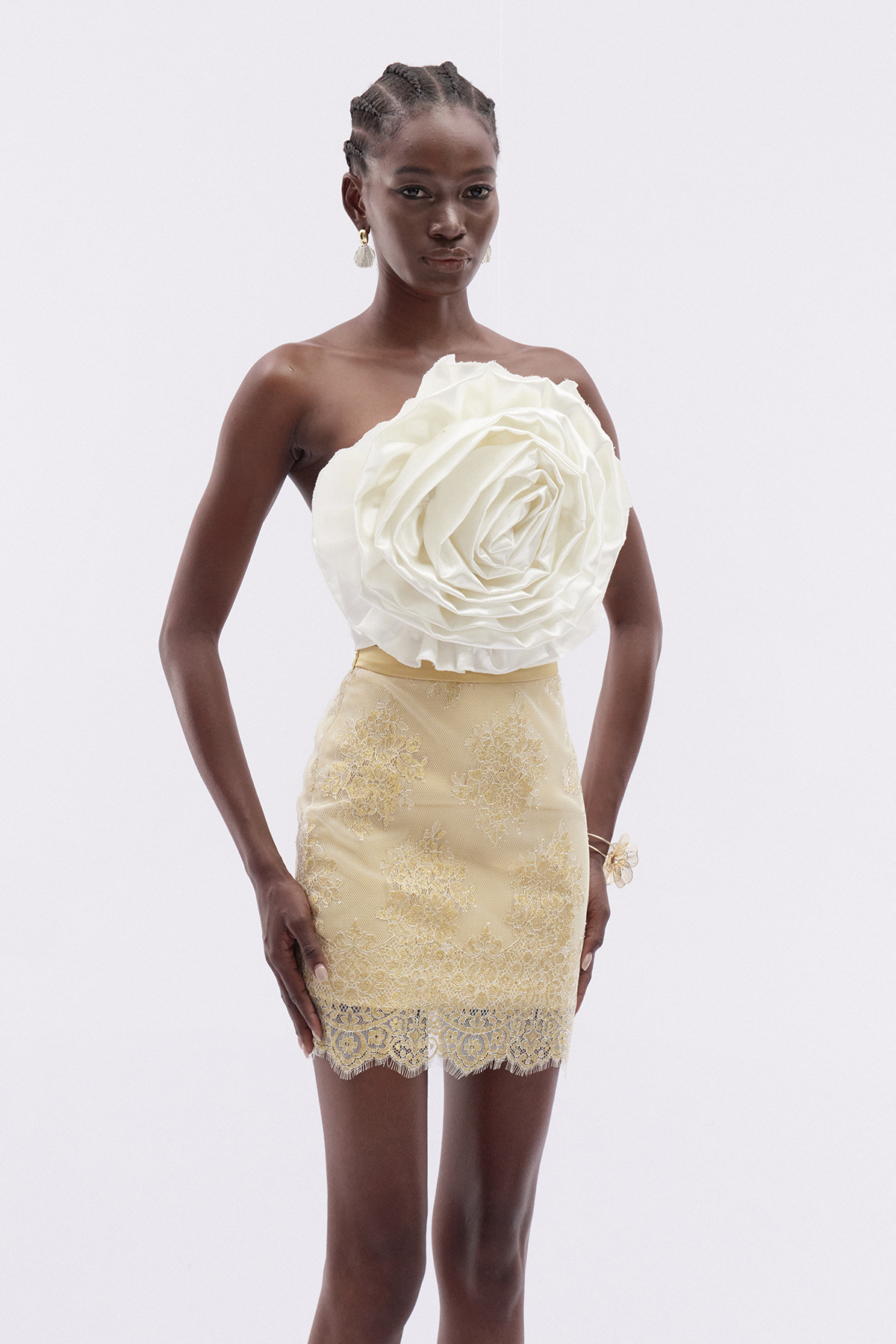 Ioram Flower Lace Skirt Set