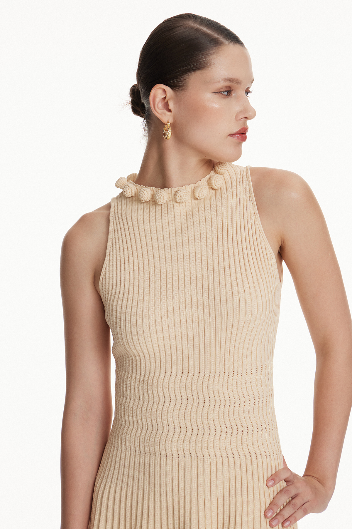 Ioseb Flower Knit Mini Dress
