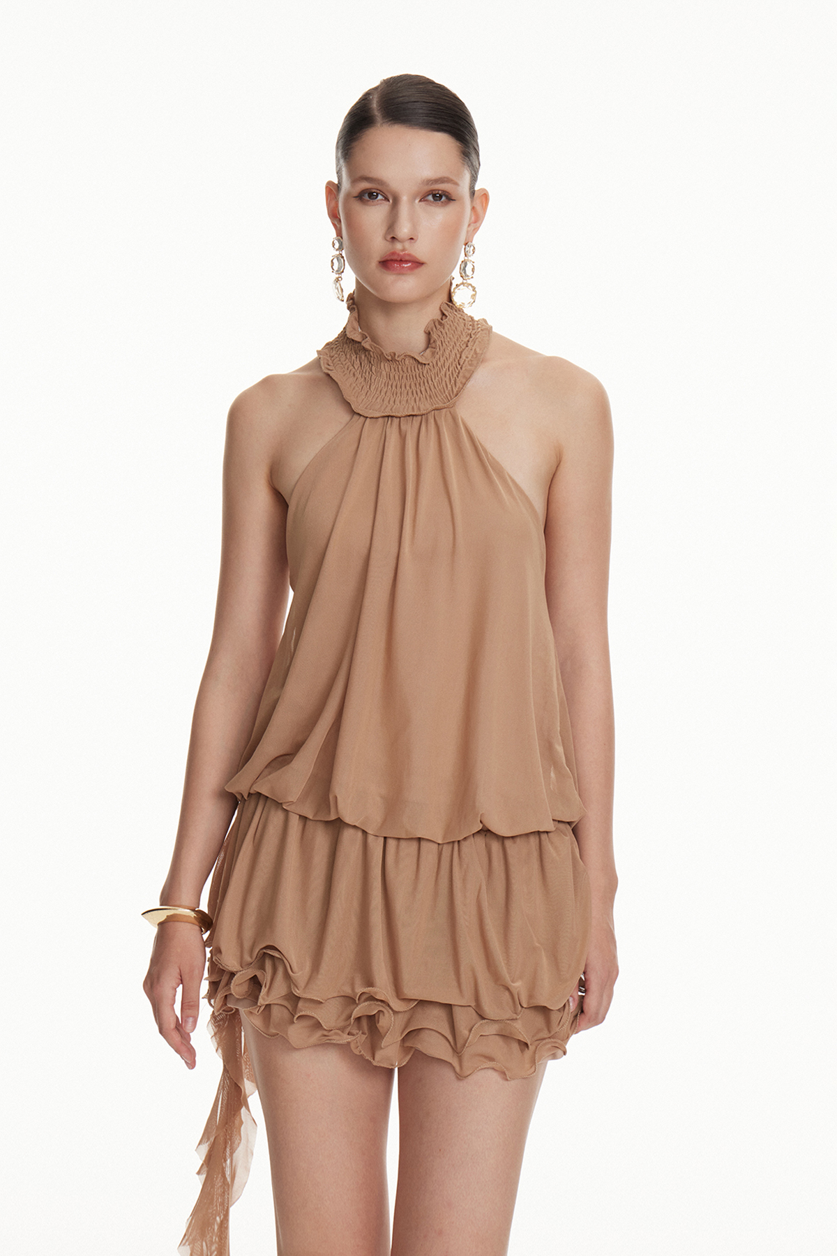 Ioseph Halter Neck Fringe Mini Dress