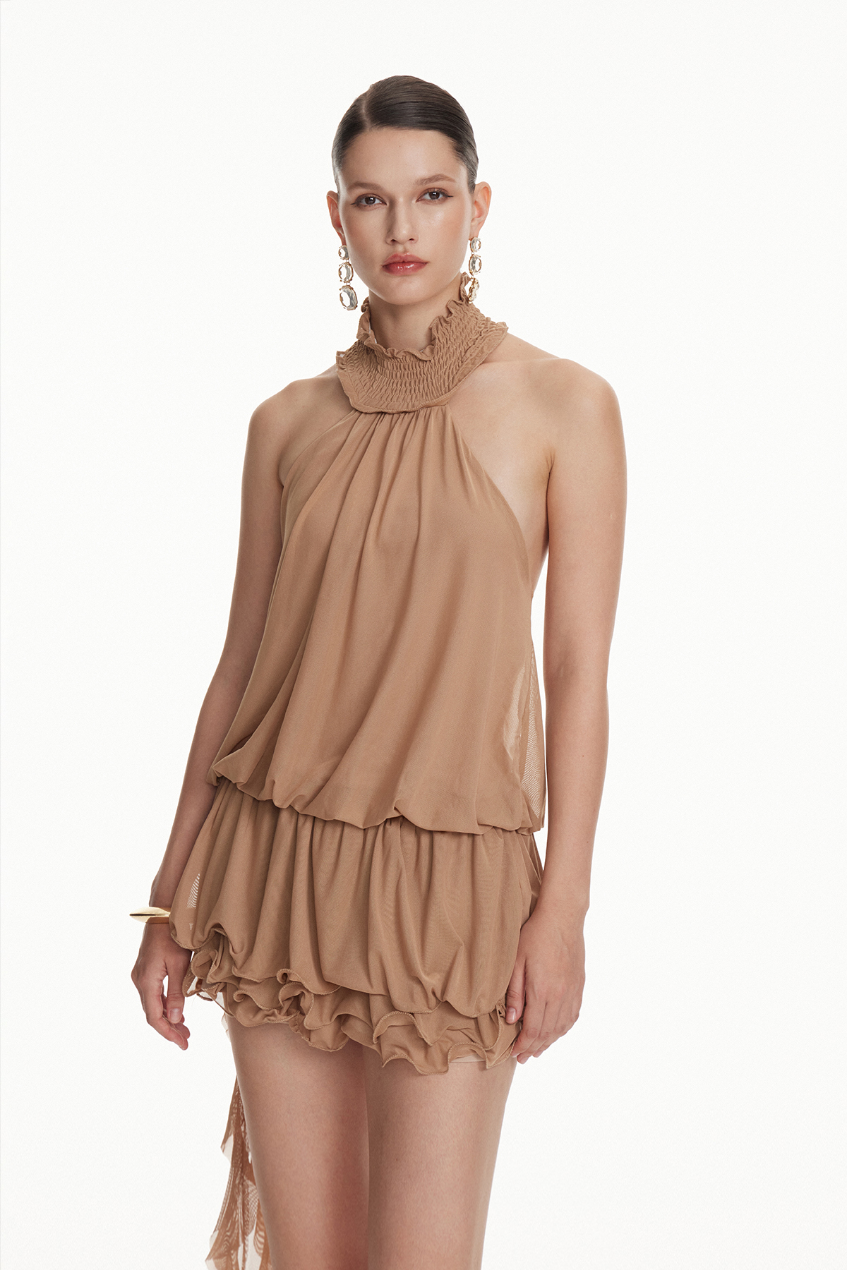 Ioseph Halter Neck Fringe Mini Dress