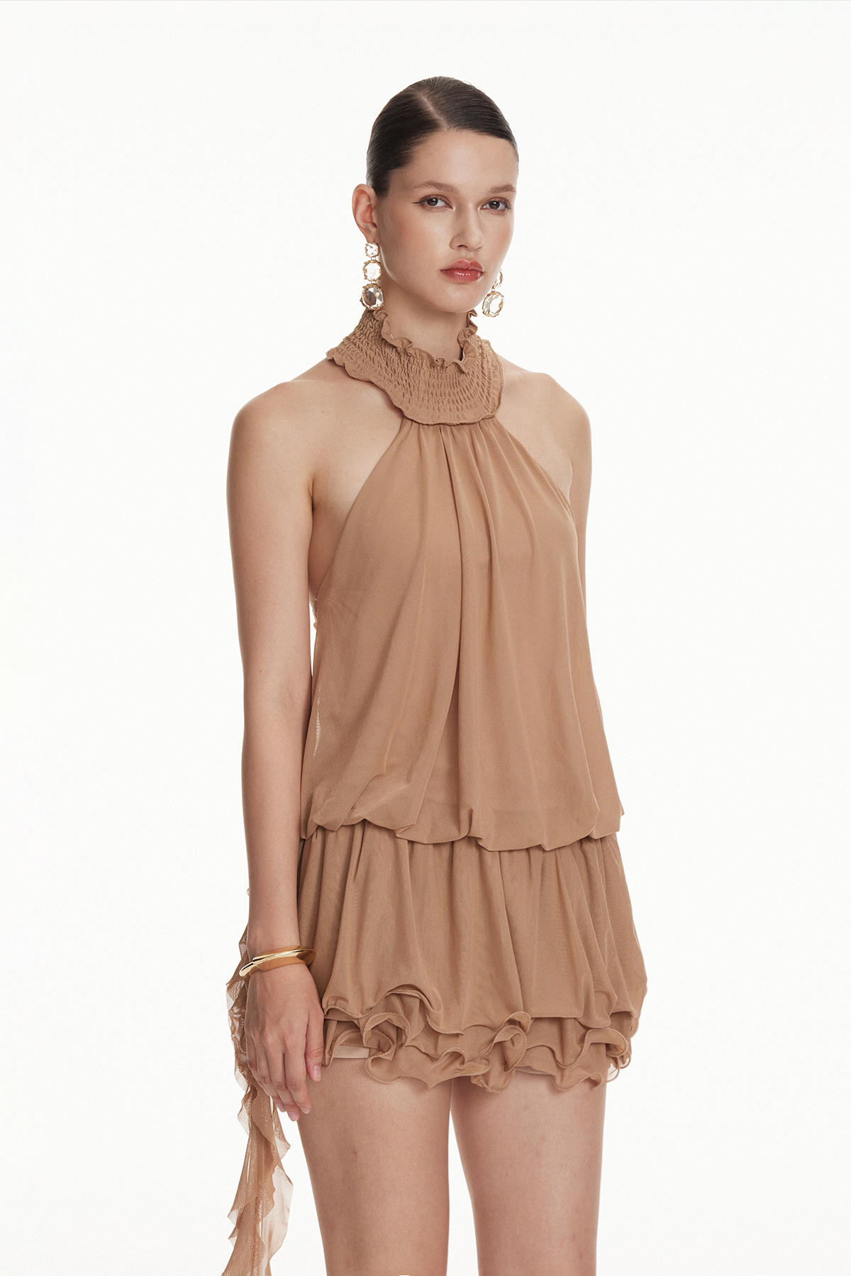 Ioseph Halter Neck Fringe Mini Dress