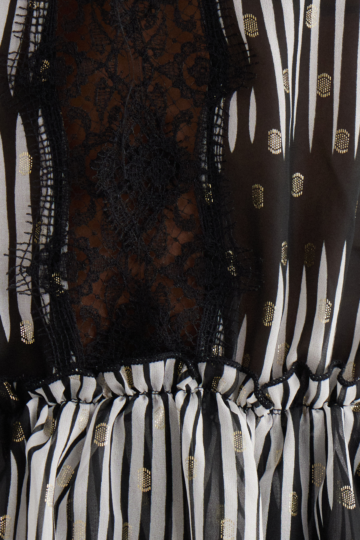 Iouda Lace Tiered Mini Dress