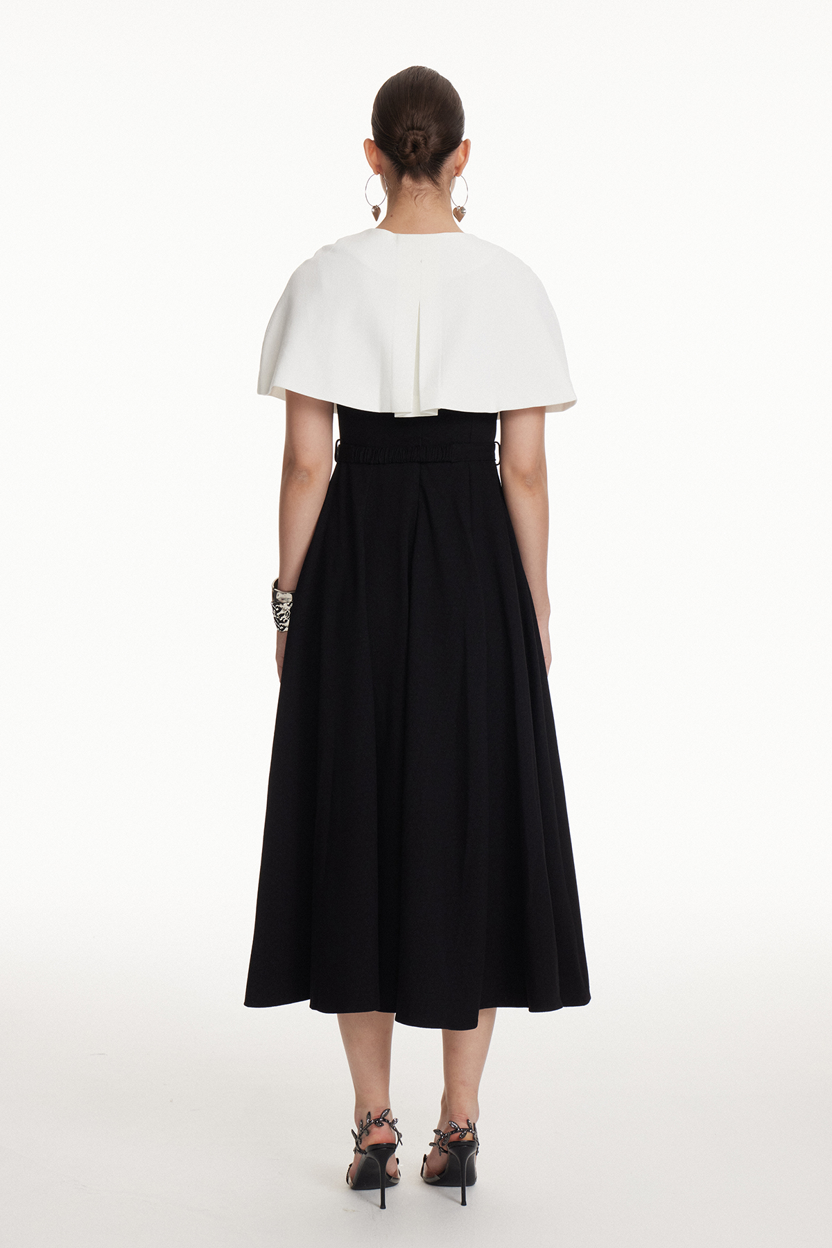 Iounia Crystal Shawl Midi Dress