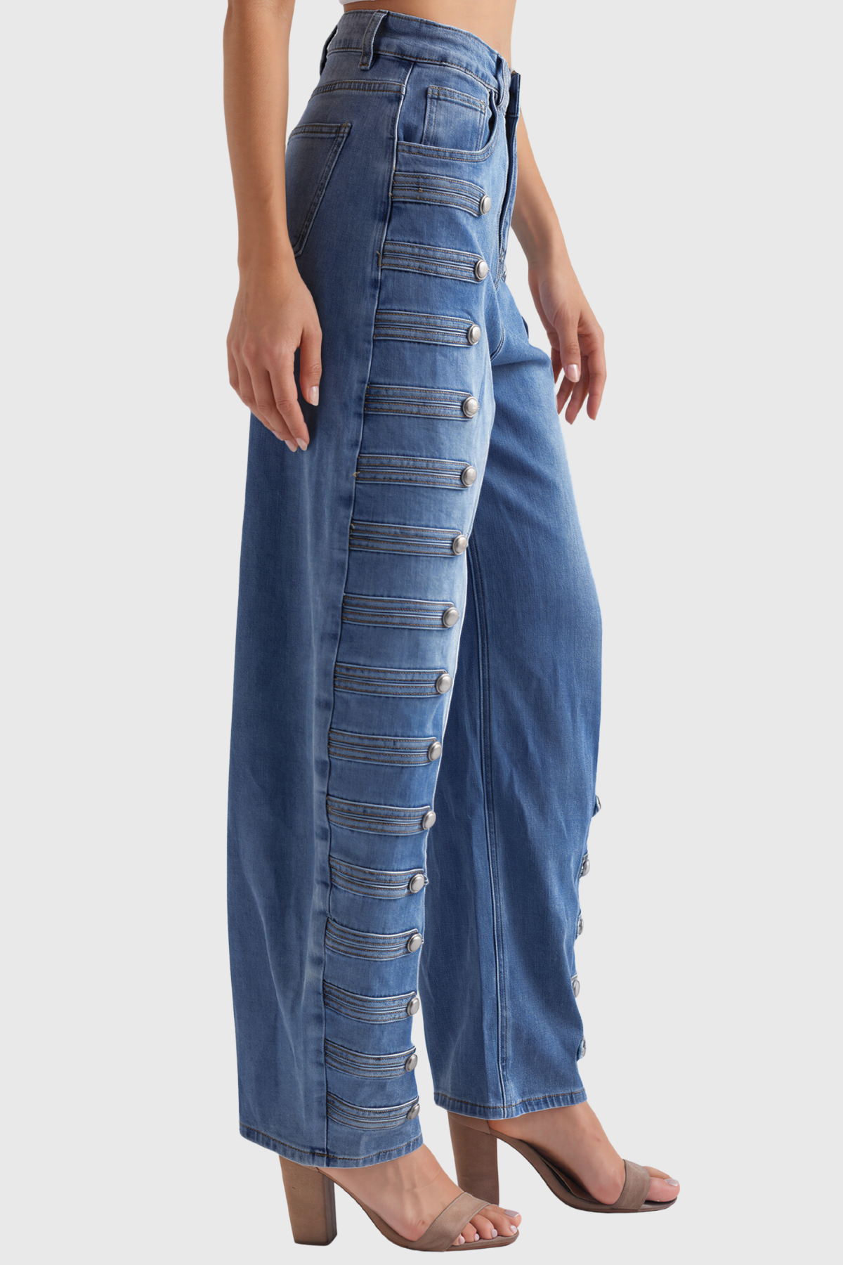 Ipati Button Baggy Jeans
