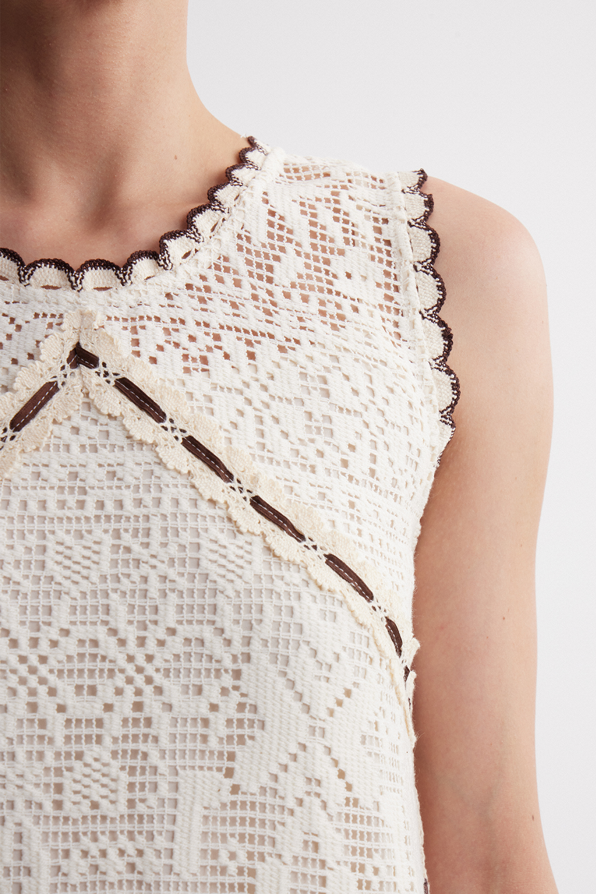 Ippolita Deconstruct Lace Ruffle Top