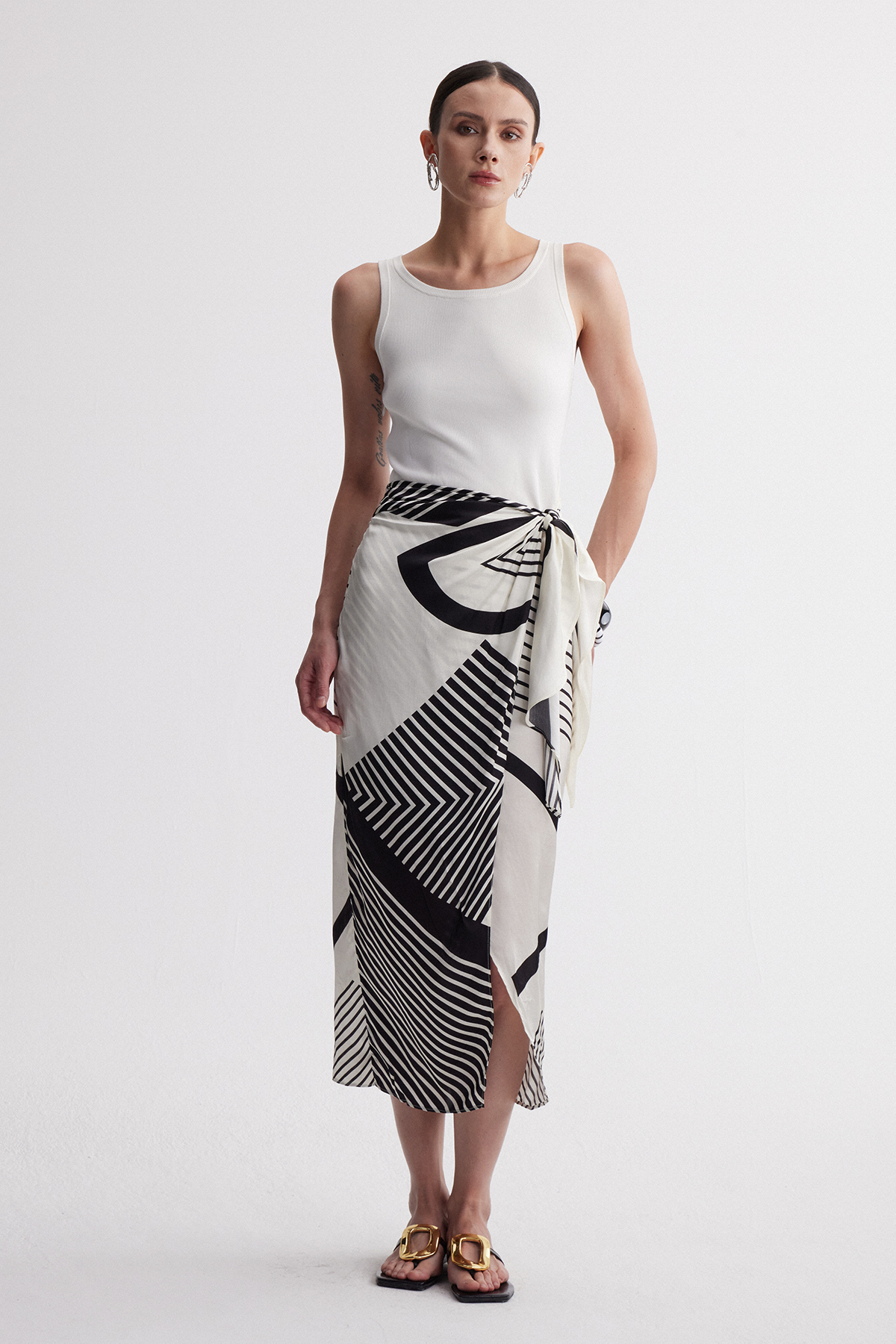 Iracema Sleeveless Stripe Maxi Dress