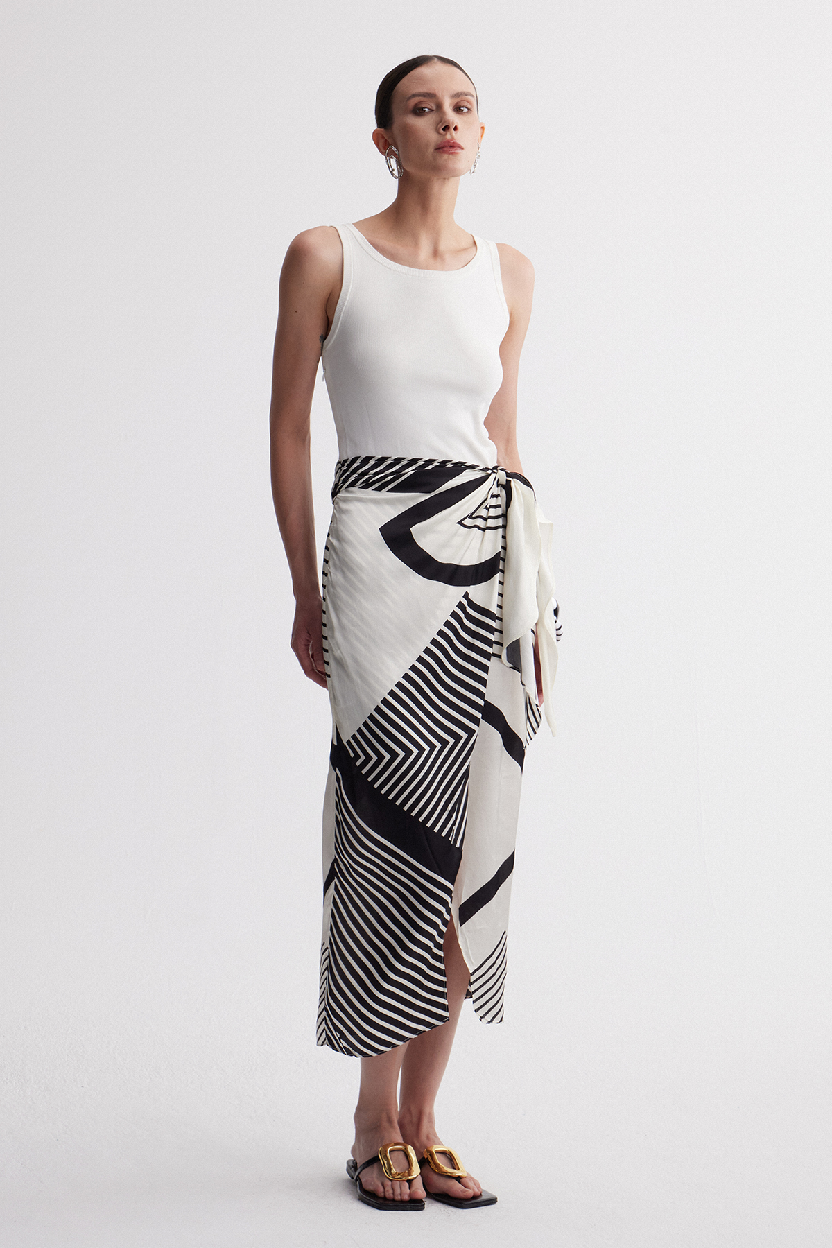 Iracema Sleeveless Stripe Maxi Dress