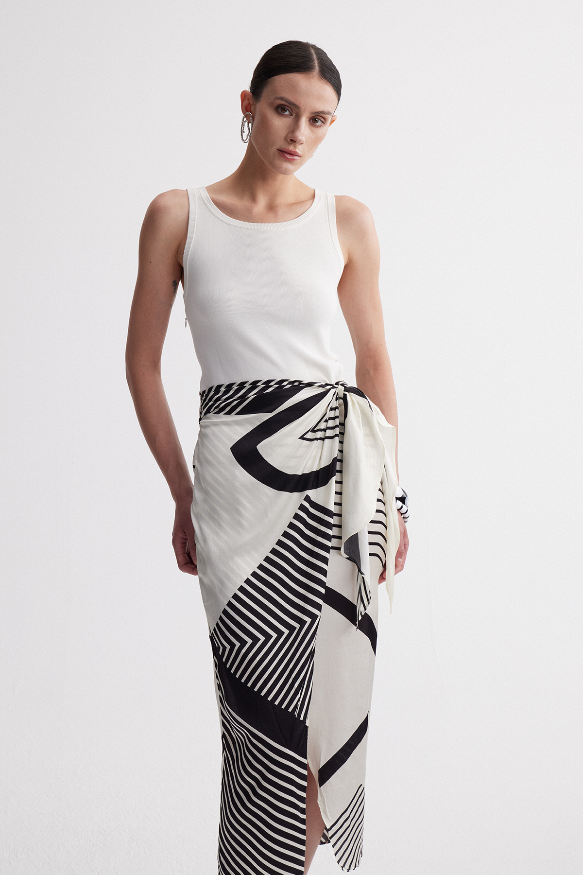 Iracema Sleeveless Stripe Maxi Dress