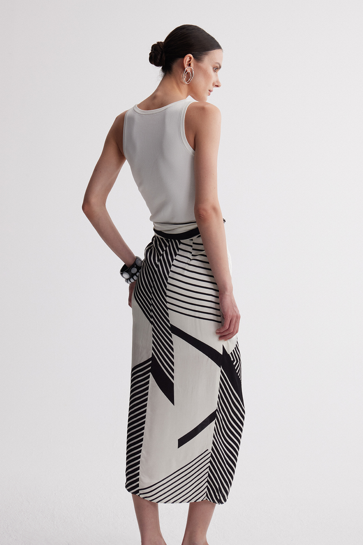 Iracema Sleeveless Stripe Maxi Dress