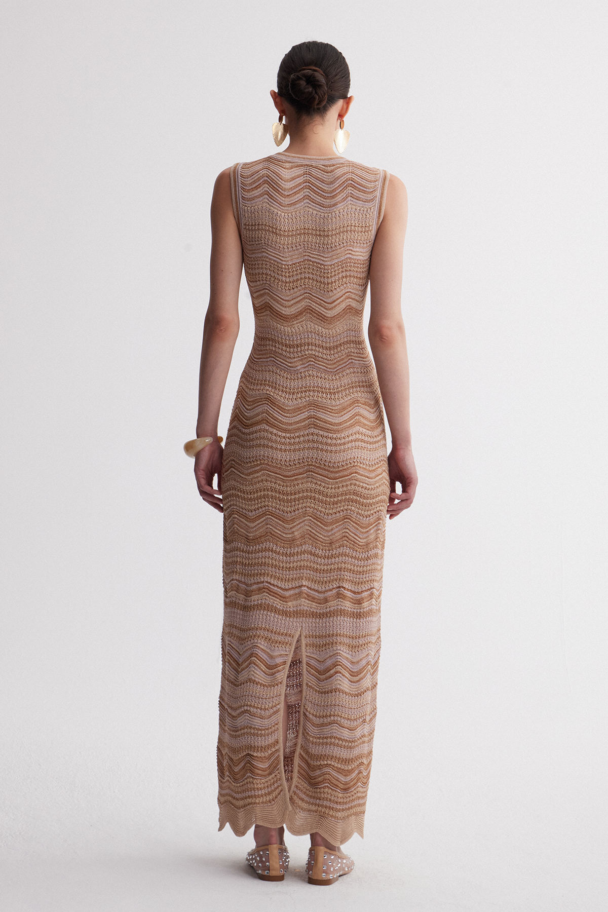 Irati Sleeveless Stripe Maxi Dress