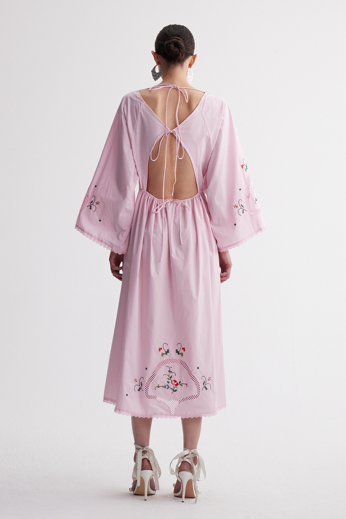 Irenee Backless Print Maxi Dress
