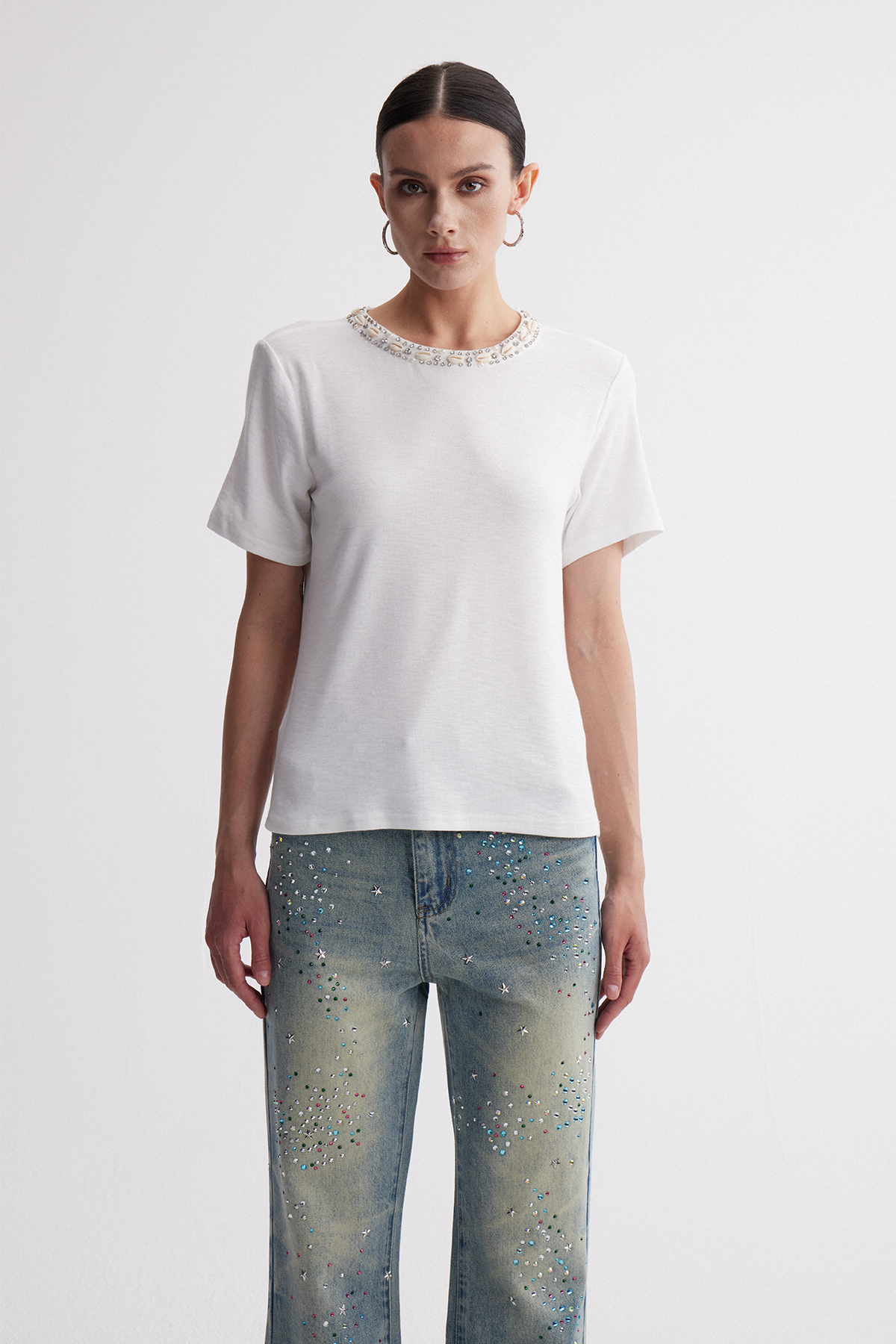 Irfan Rhinestone Top