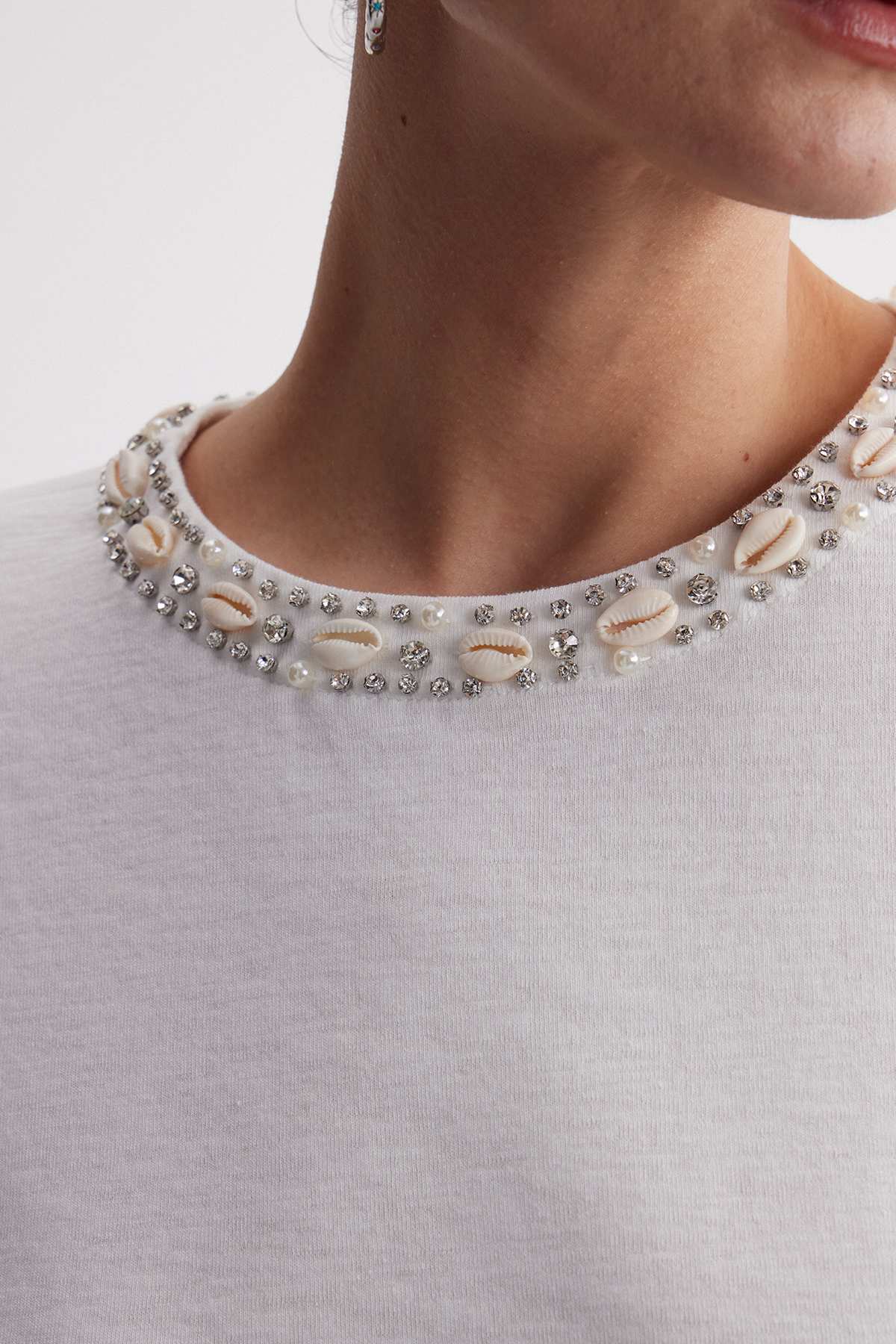 Irfan Rhinestone Top