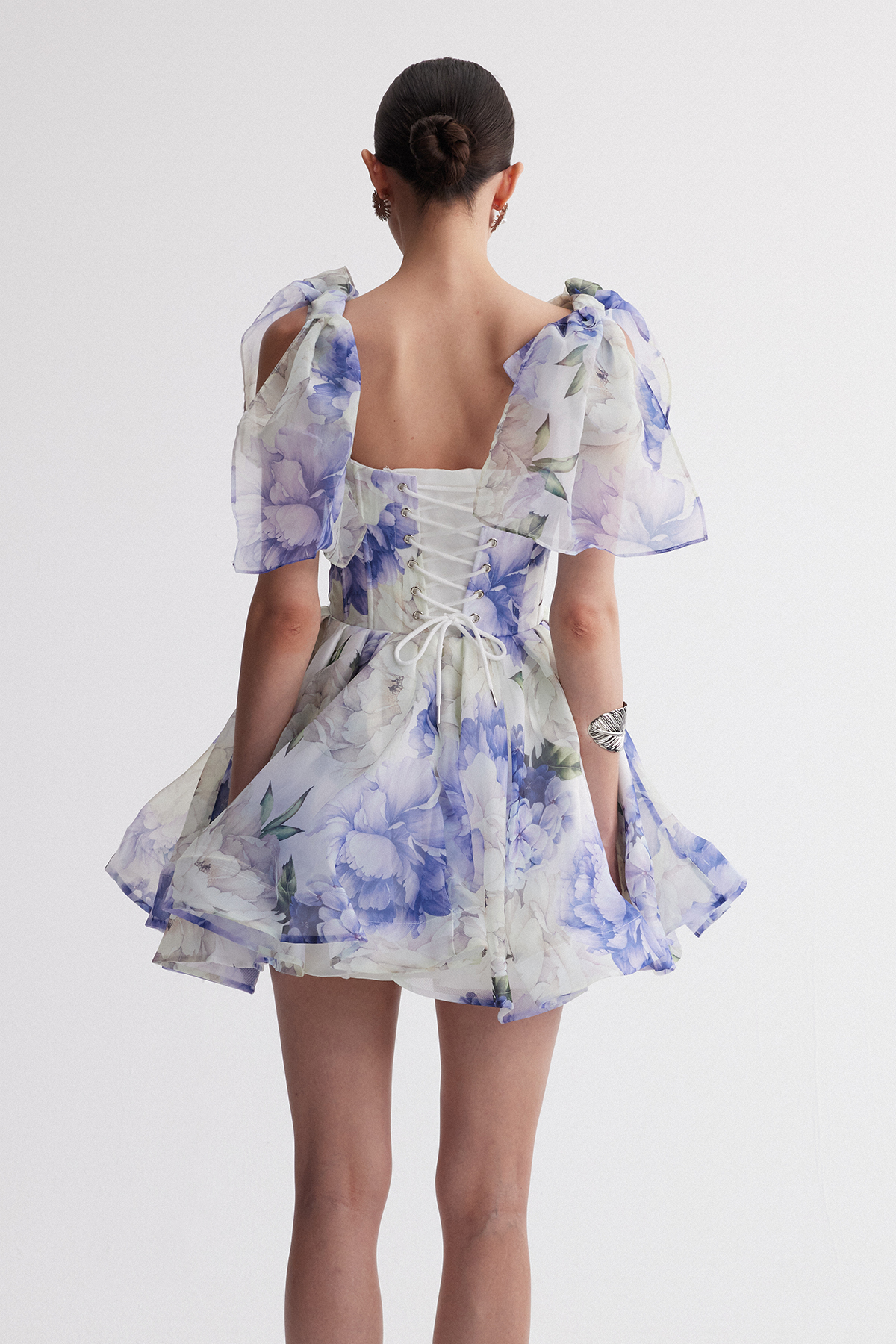 Irina Floral Shawl Mini Dress