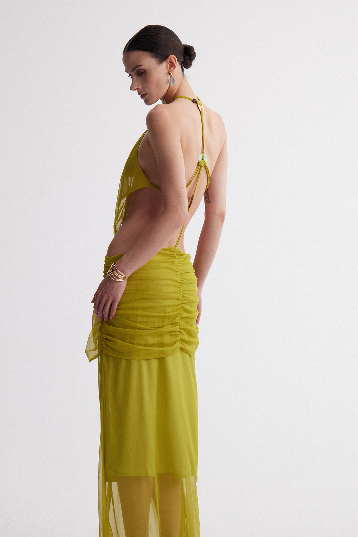 Irini Cutout Draped Maxi Dress