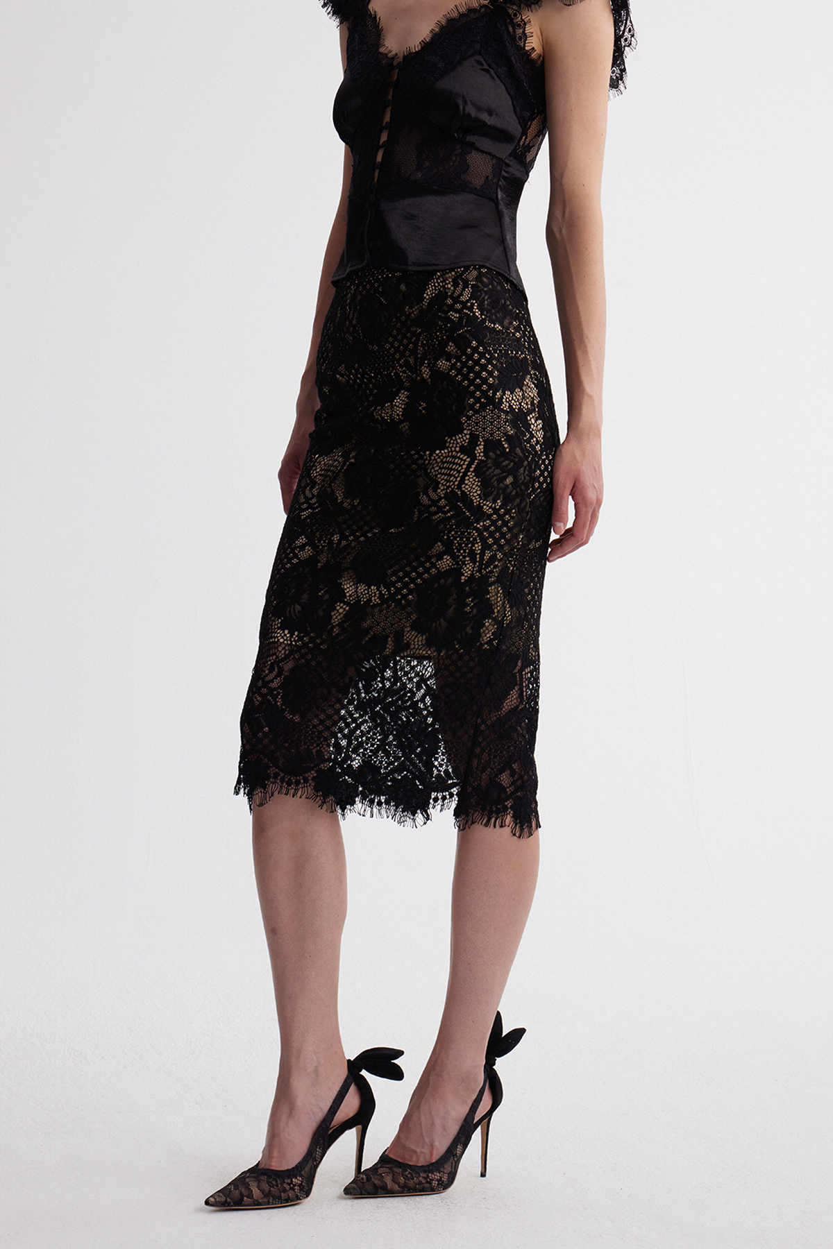 Irma Lace Midi Skirt
