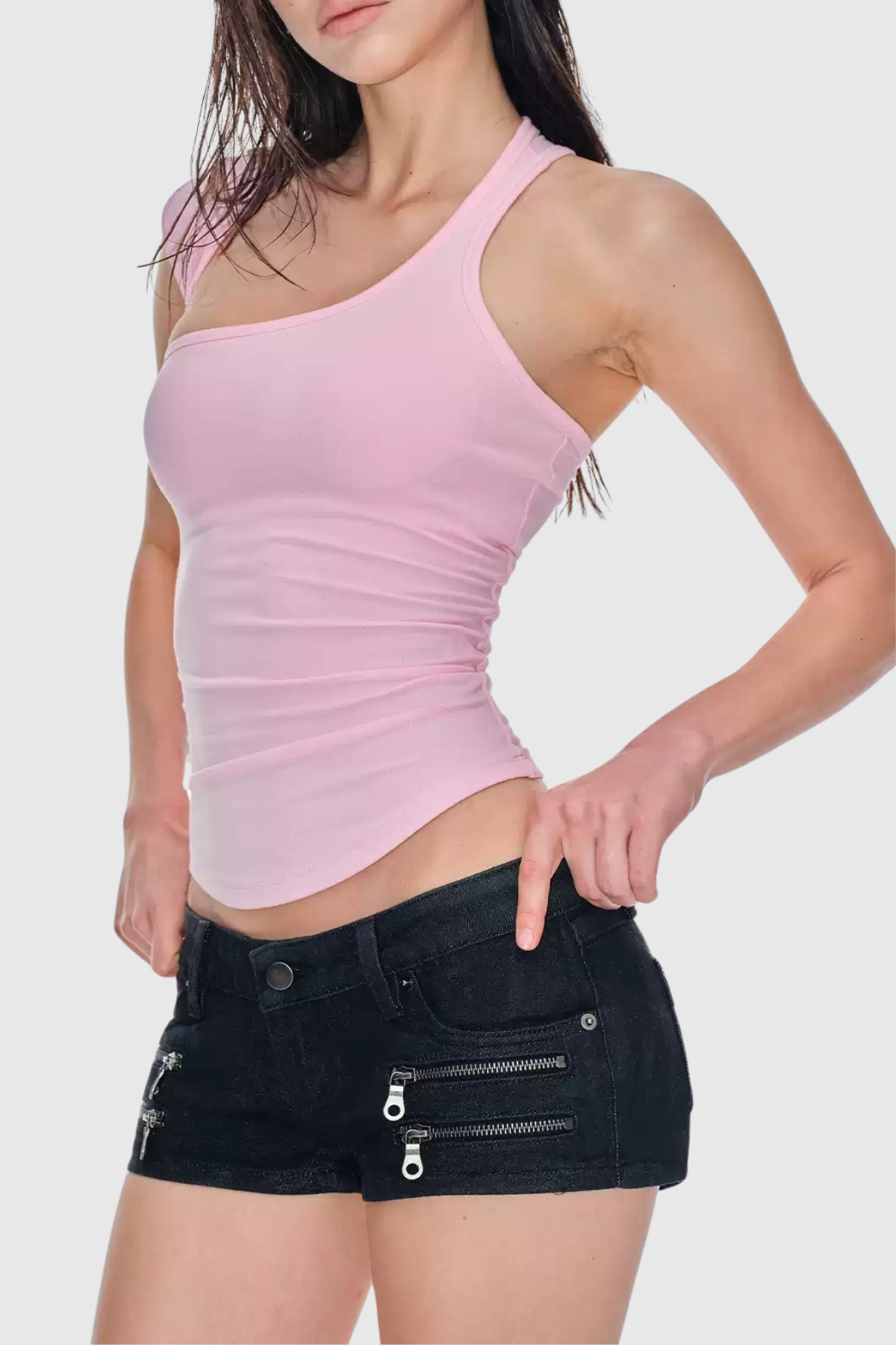 Irmhild Asymmetric Backless Top