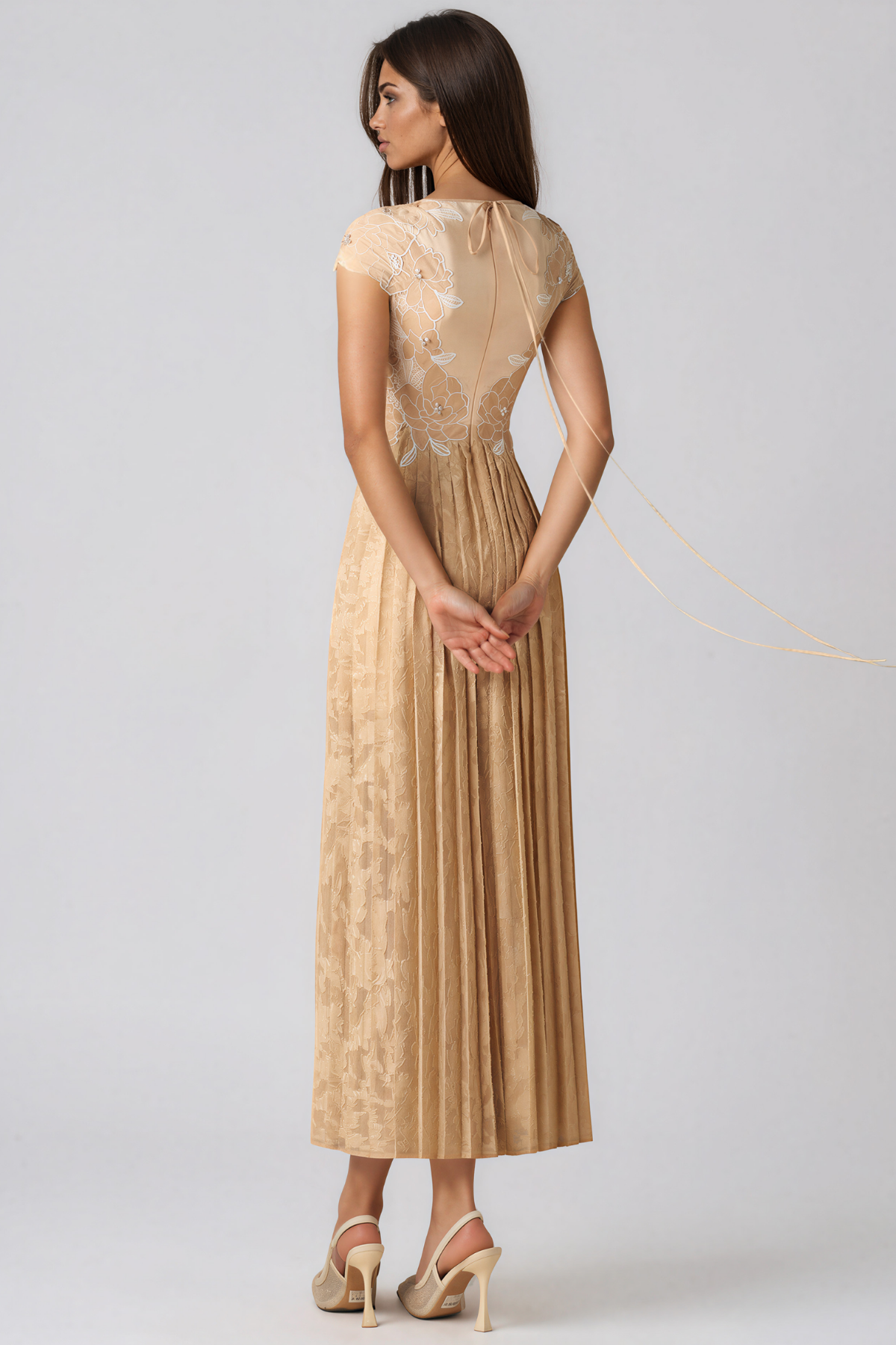Irmingard Floral Mesh Maxi Dress