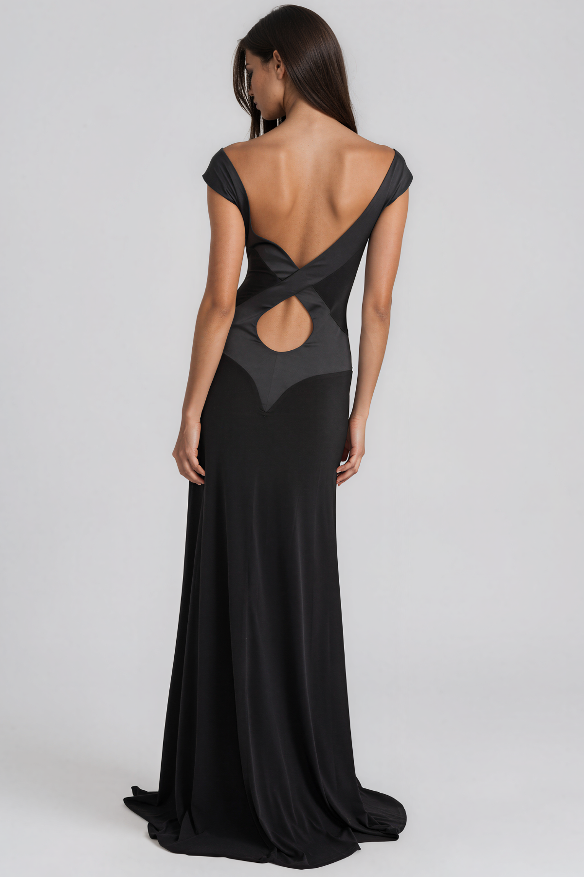 Irmtrud Backless Cutout Maxi Dress